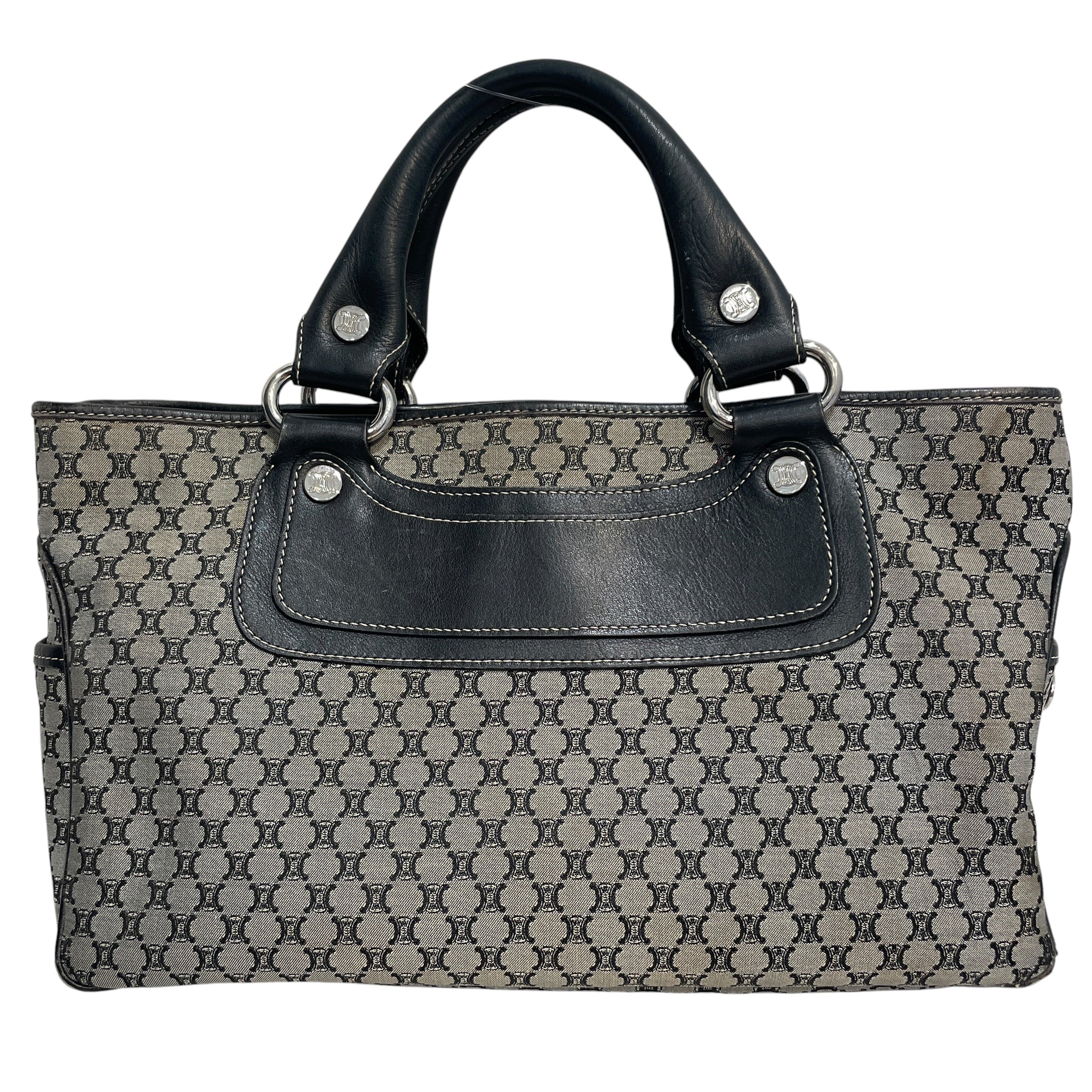 CELINE/Hand Bag/Monogram/Leather/GRY/Boogie Macadam Monogram Bag view 1