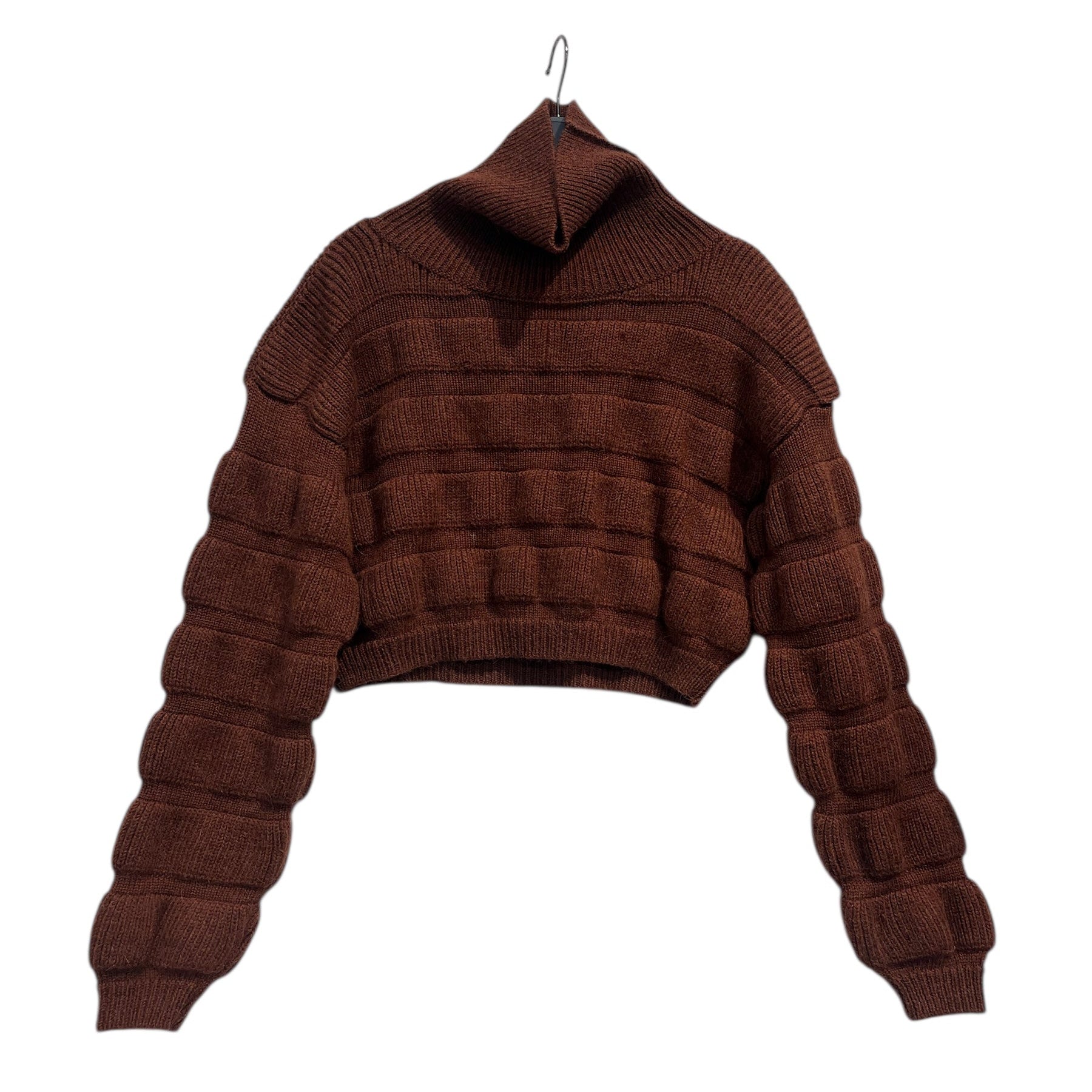 SAINT LAURENT/Sweater/XS/Alpaca/ORN/Turtle Neck/OVERSIZE-CROPPED-50% WOOL view 1
