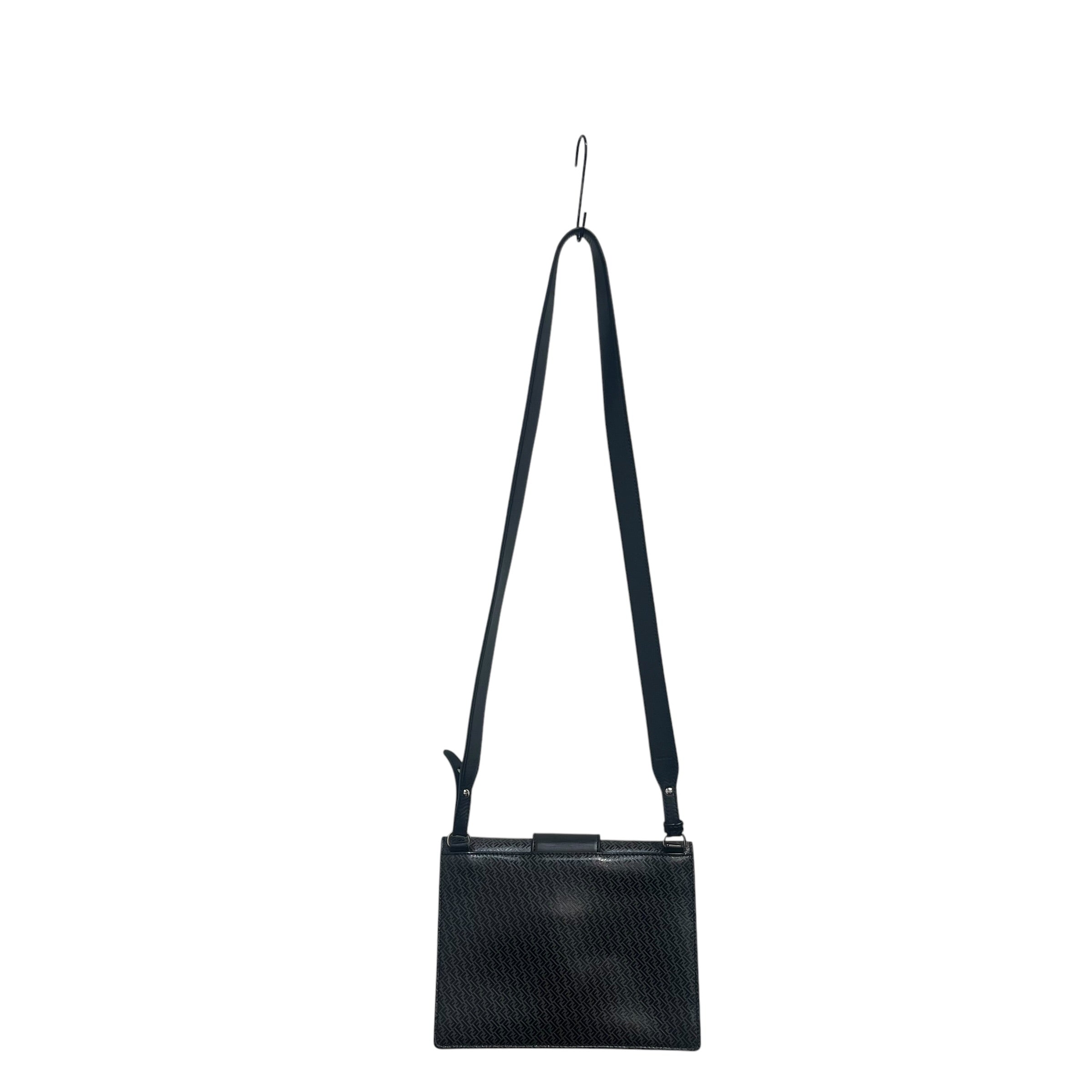 FENDI/Cross Body Bag/Monogram/Leather/BLK/FLAT BAGUETTE GREY MOTIF F view 2