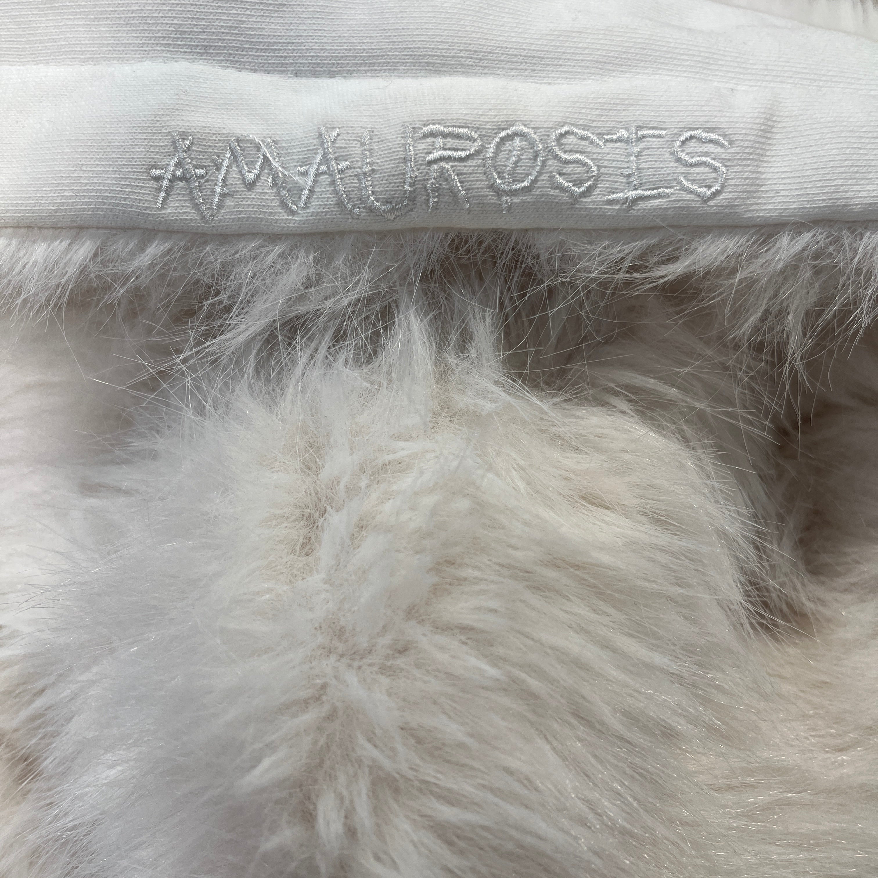Amaurosis/Zip Up Hoodie/L/XL/Fur/WHT/Reversable Fur Zip Up Hoodie view 3
