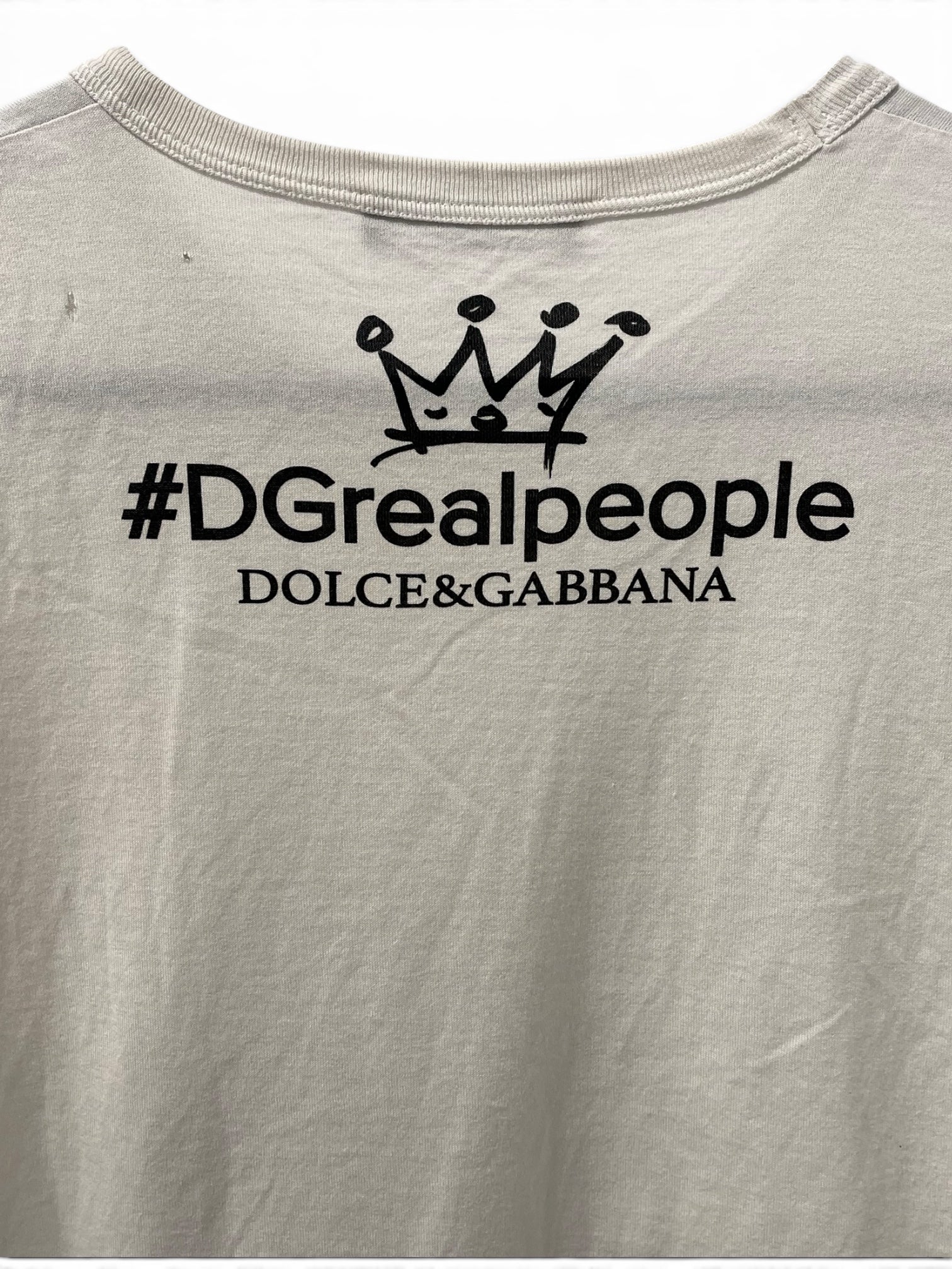 DOLCE&GABBANA/T-Shirt/Cotton/WHT/2 robots view 4