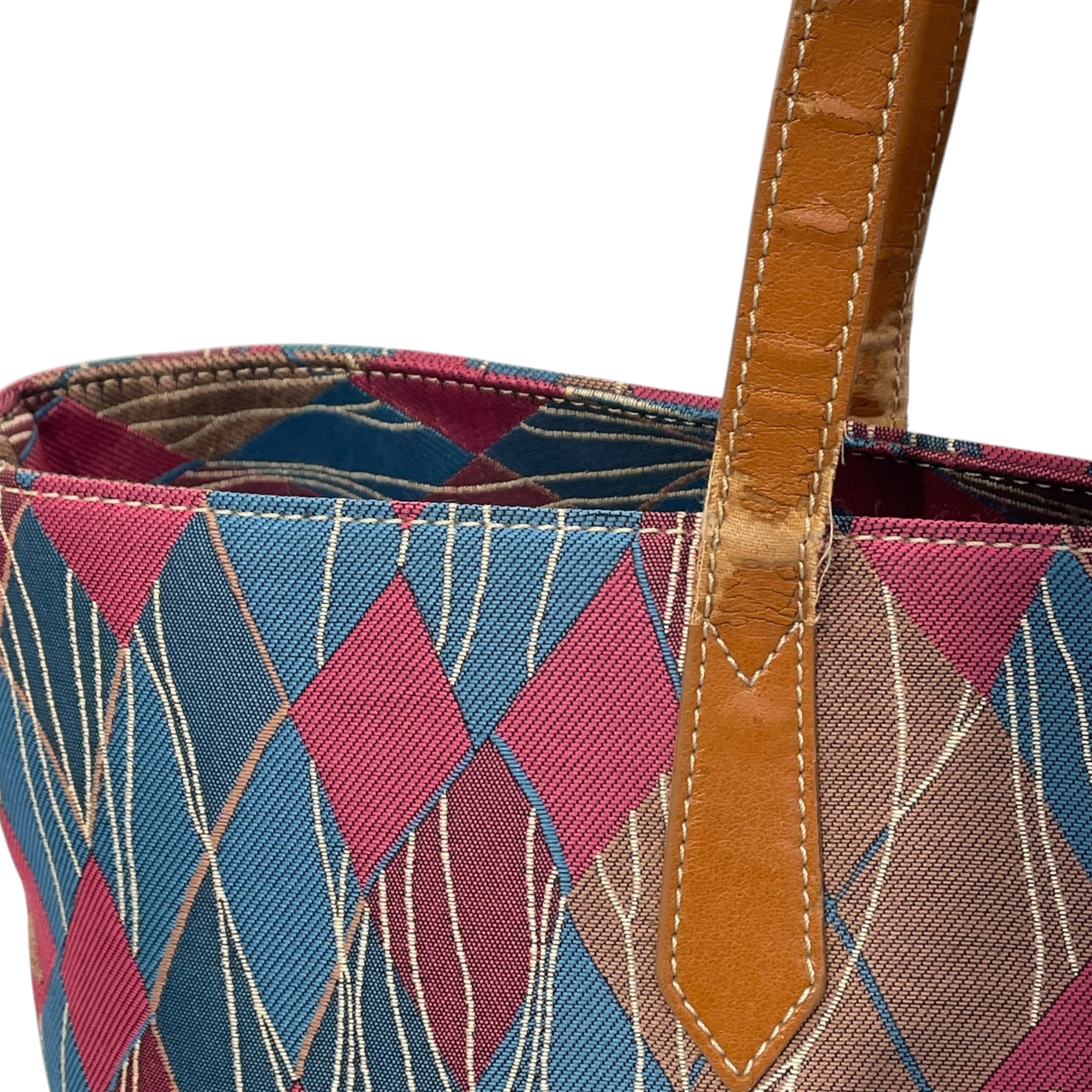 Vivienne Westwood/Hand Bag/All Over Print/Cotton/PNK/SHOULDER BAG/BLU view 3