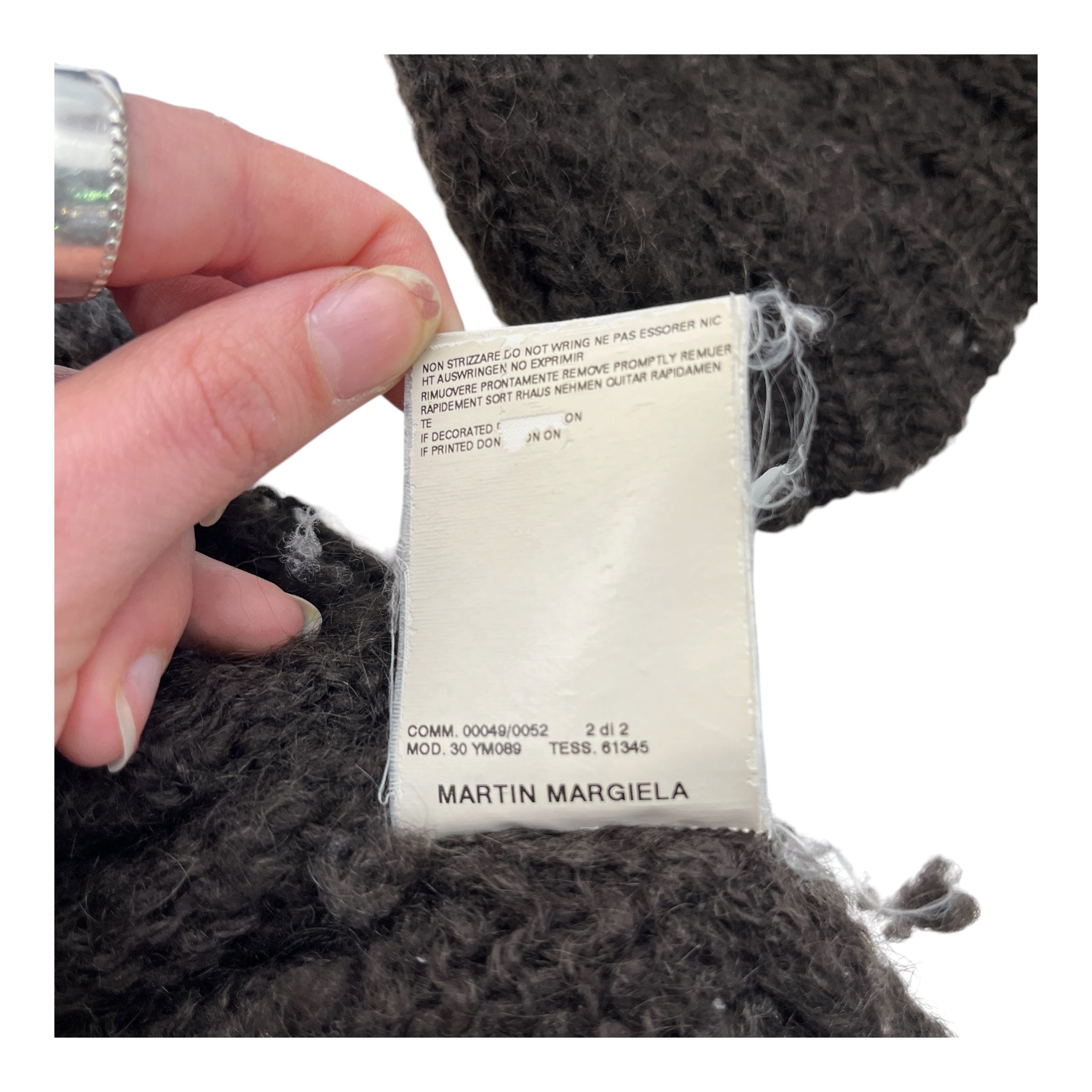 Maison Margiela/Sweater/M/Wool/BRW/argyle knit view 4