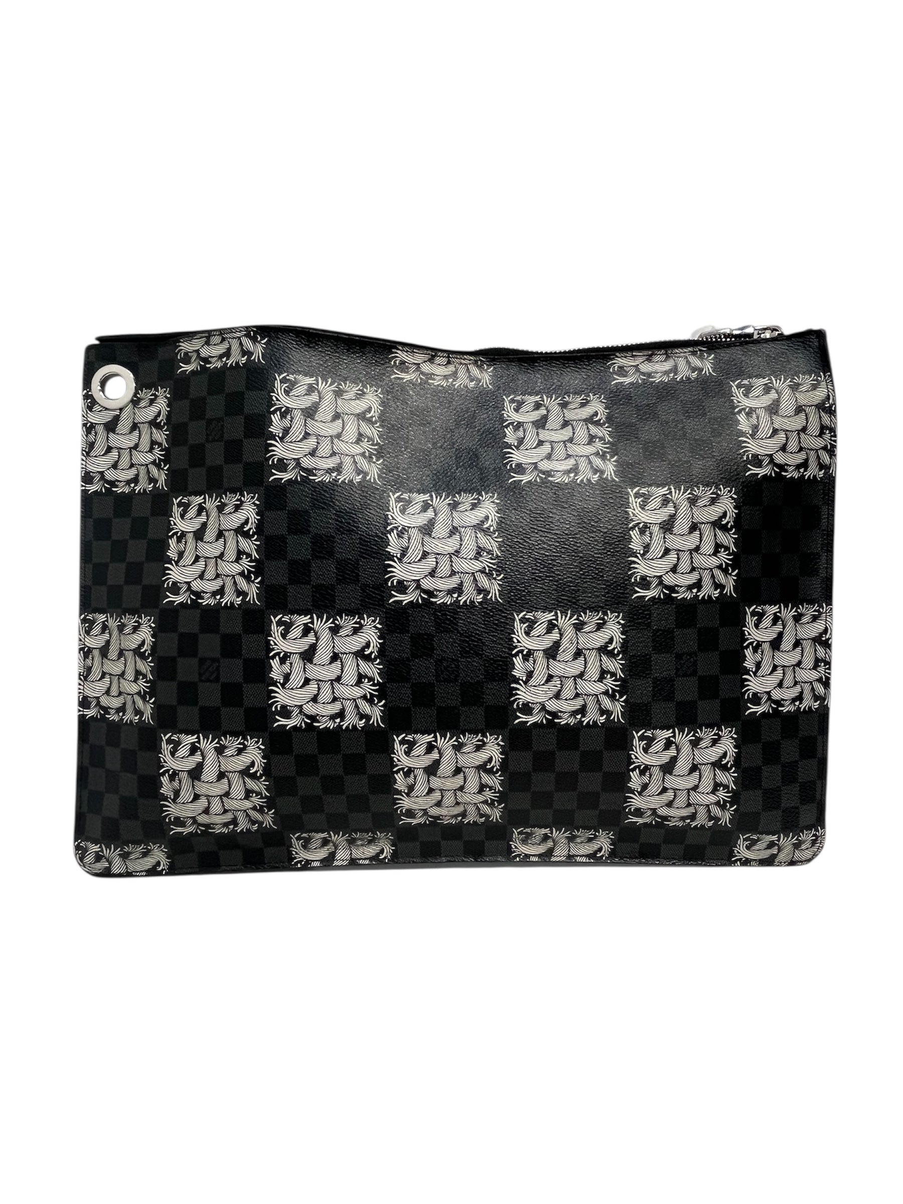 LOUIS VUITTON/Christopher Nemeth/Pouch/Monogram/BLK/COLLAB CLUTCH view 1