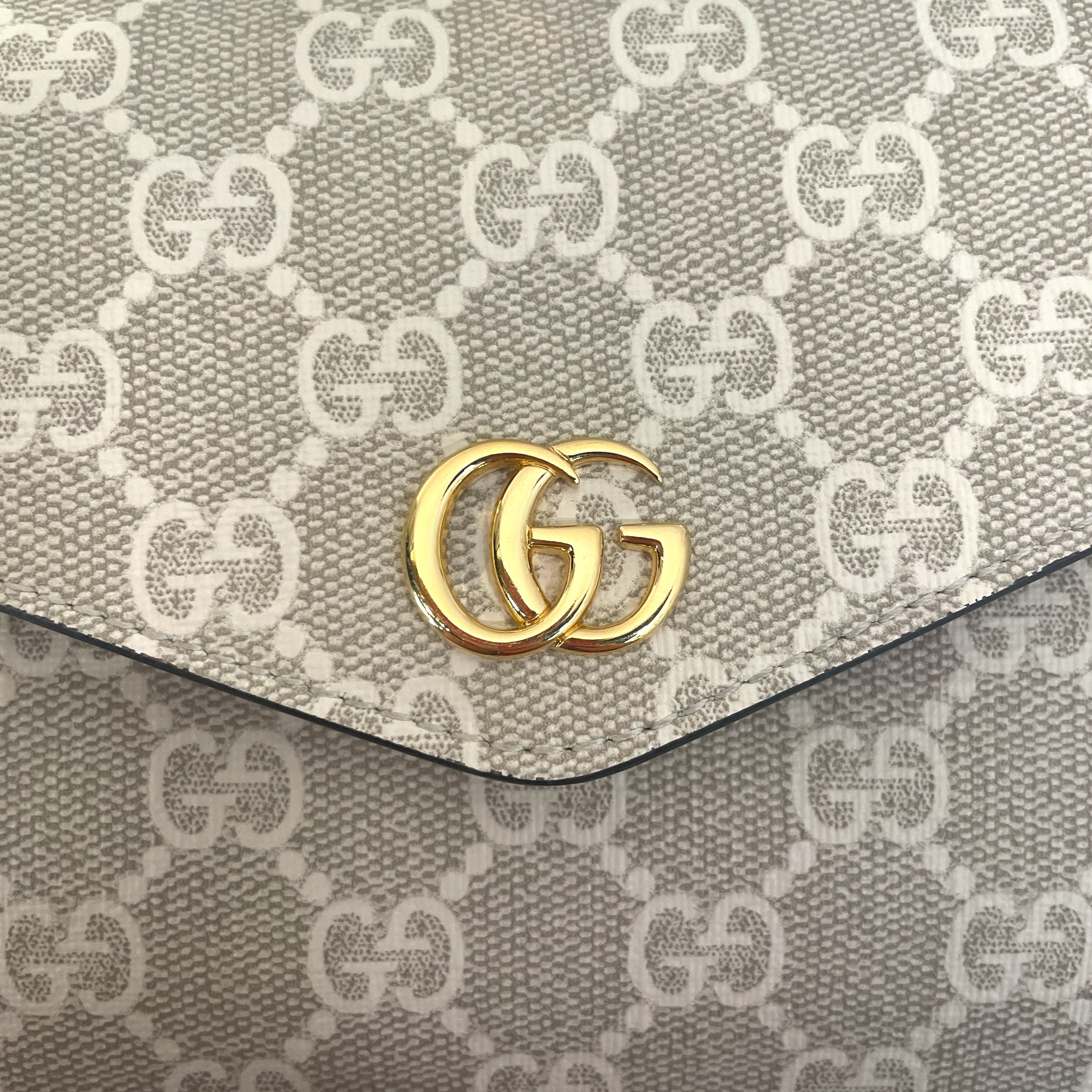 GUCCI/Cross Body Bag/Monogram/Leather/CRM/ophidia pochette beige/oatmeal view 6