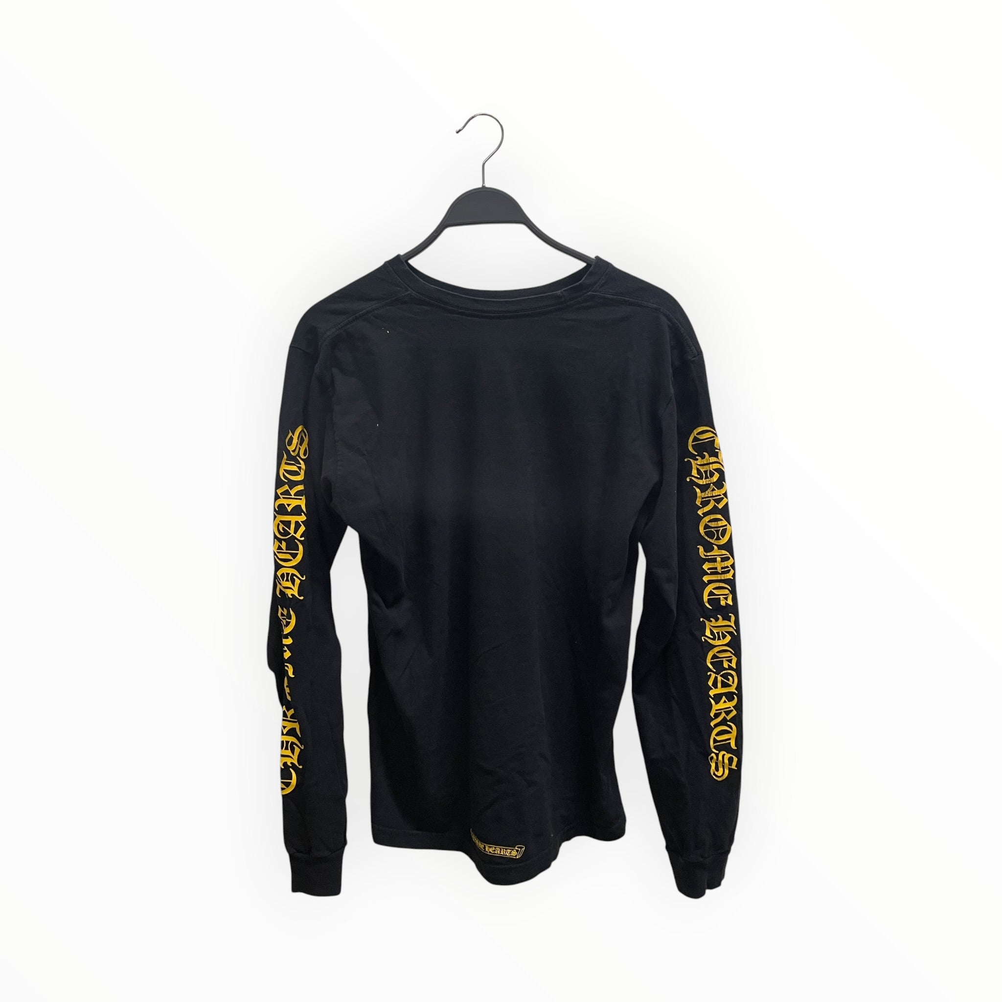 CHROME HEARTS/LS T-Shirt/L/Cotton/BLK/YLLW DAGGER PCKT TEE view 2