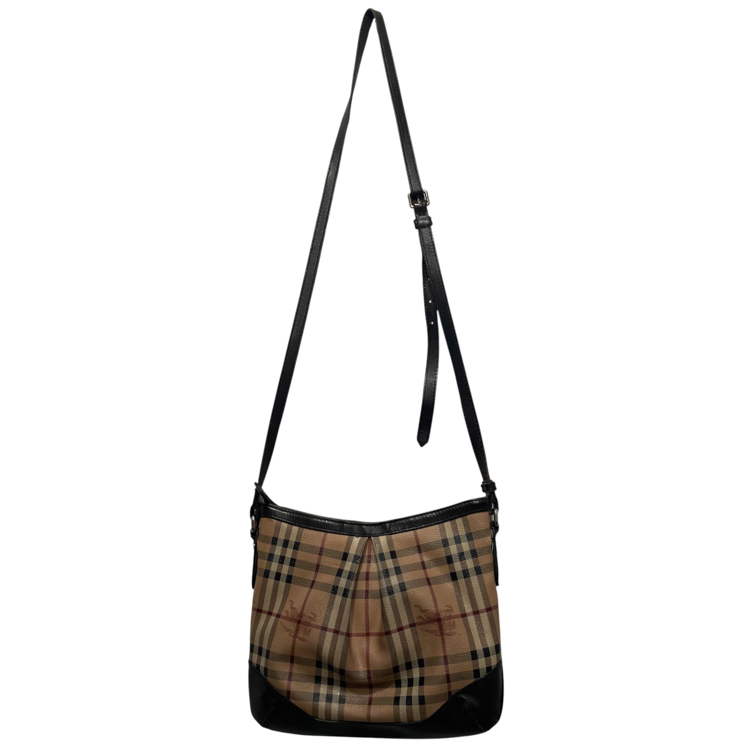 BURBERRY/Cross Body Bag/Gingham Check/Leather/MLT/Haymarket Check Harthan view 2