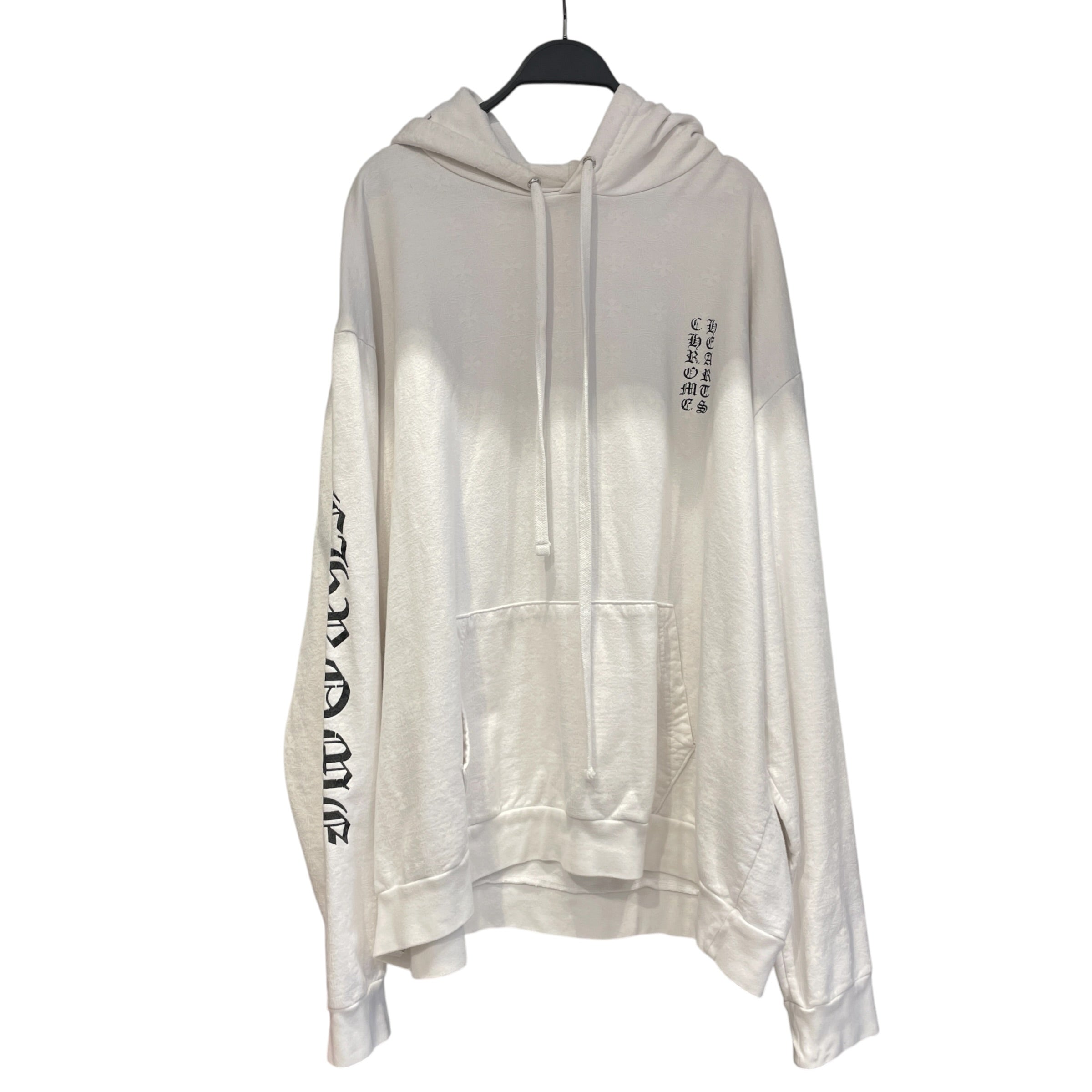 CHROME HEARTS/Hoodie/XXL/Cotton/WHT/WHITE HORSESHOE HOODIE view 1