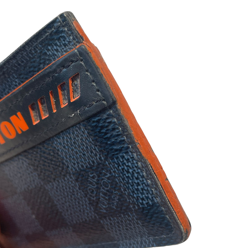 LOUIS VUITTON/Wallet/Monogram/Leather/GRY/COBALT