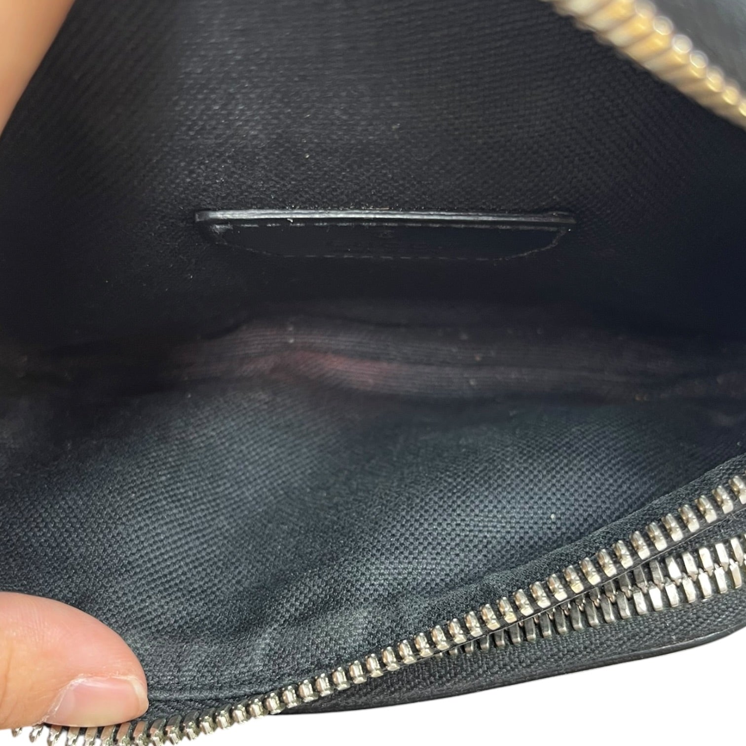 GUCCI/Fanny Pack/Monogram/Leather/BLK/Waist Bag view 6