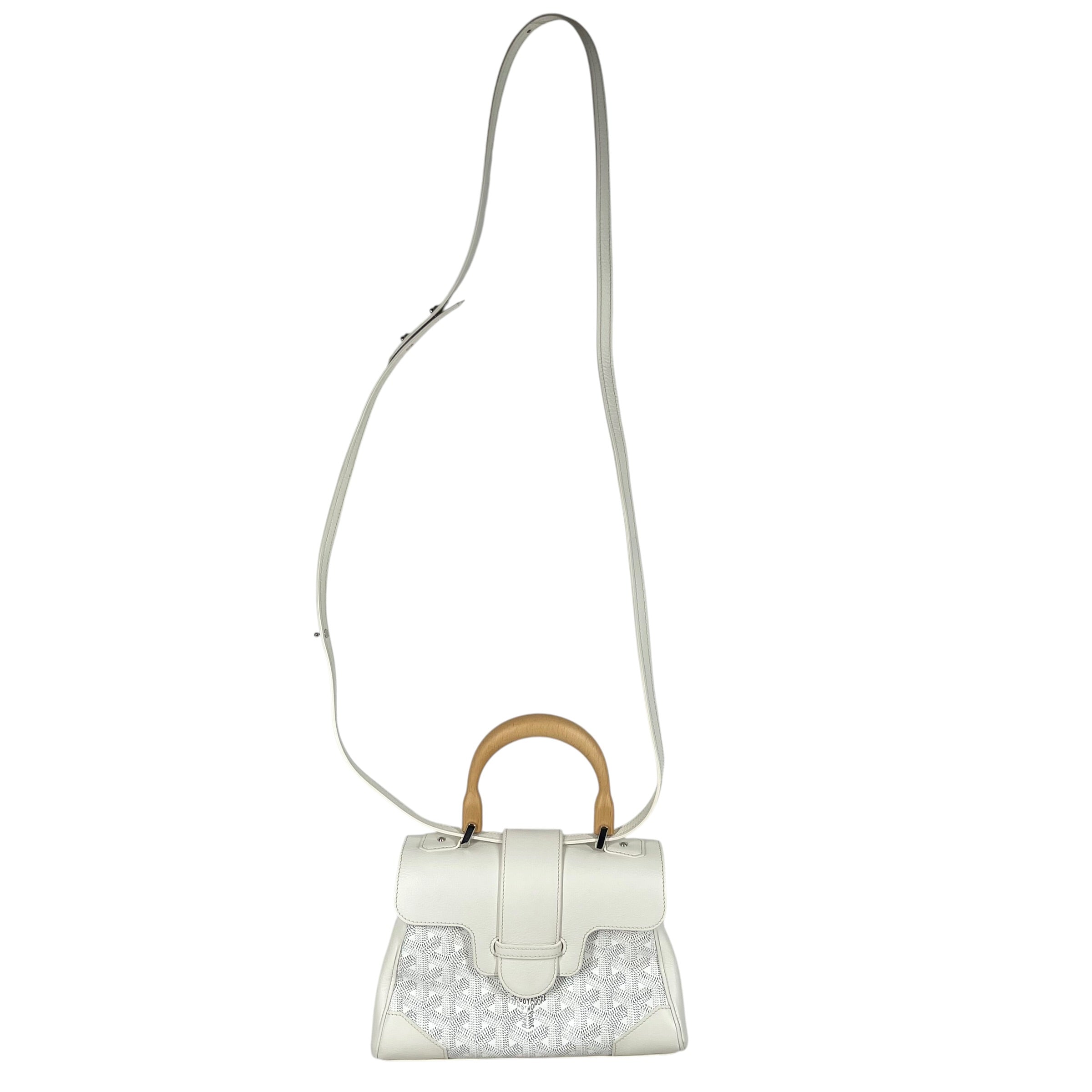 GOYARD/Hand Bag/Monogram/Leather/WHT/SAIGON MINI BAG view 1