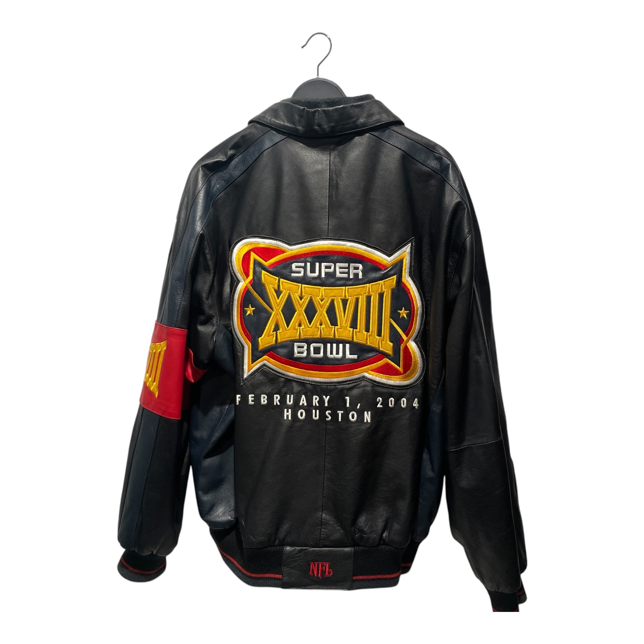 NFL/Leather Jkt/XL/Leather/BLK/SUPER BOWL view 2
