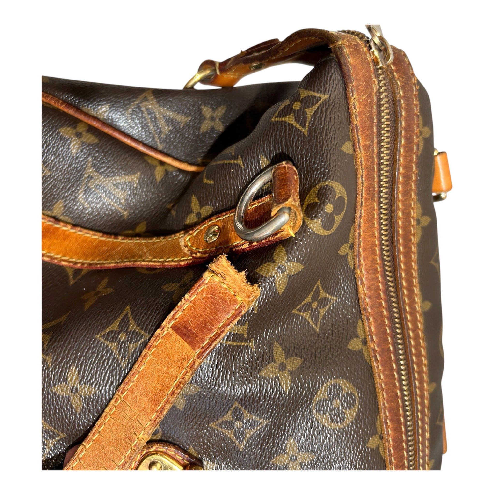 LOUIS VUITTON/Hand Bag/Monogram/Leather/BRW/GOLD BUCKLE/BROKEN HANDLE view 5