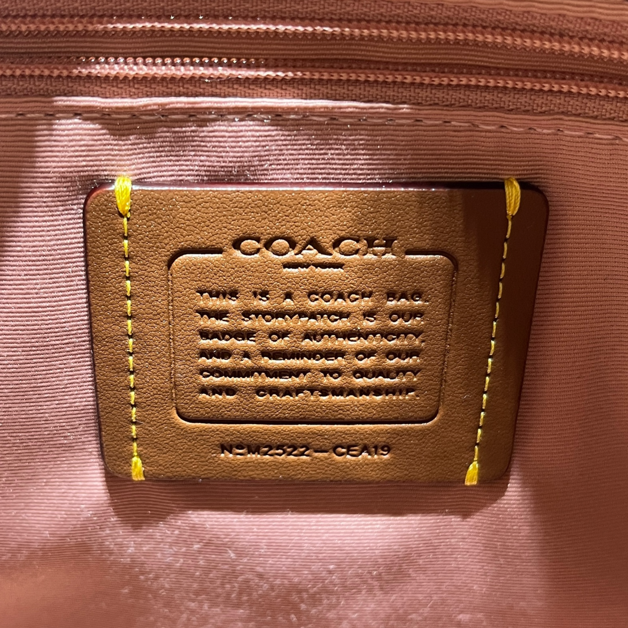 COACH/Hand Bag/Cotton/PNK/pink monogram rowan view 5