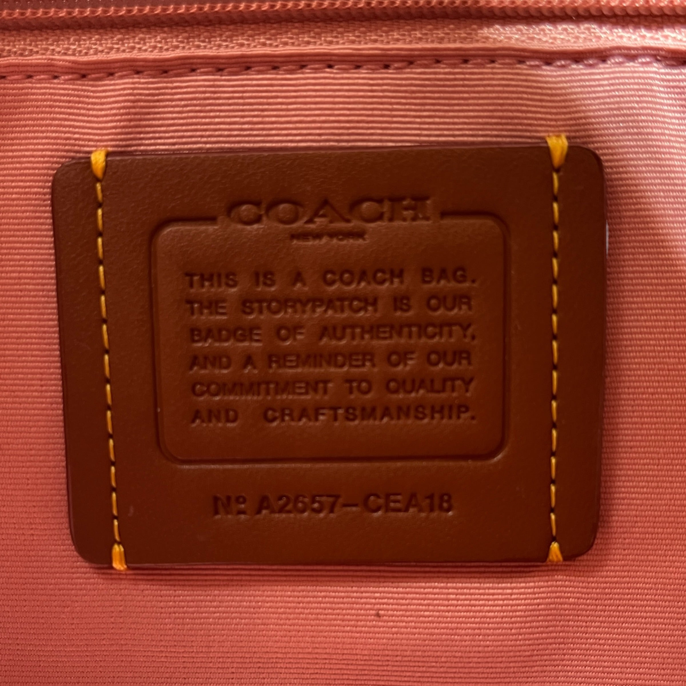COACH/Bag/Leather/PNK/rowan monogram view 5