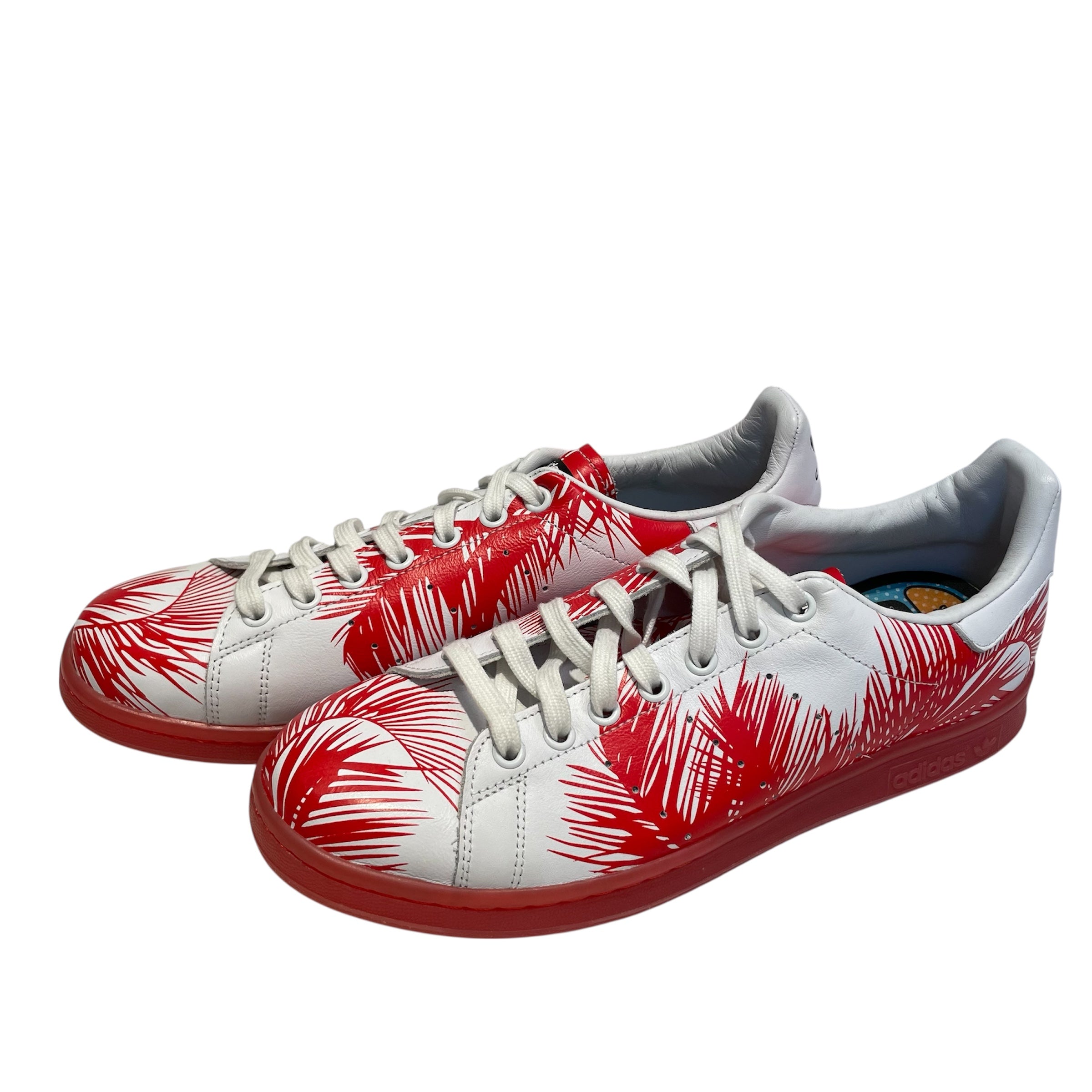 adidas/Low-Sneakers/US 9.5/All Over Print/Leather/WHT/STAN SMITH PHARREL COLLAB view 2