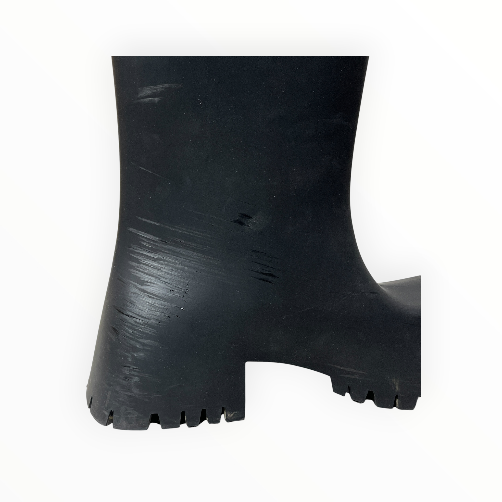 BALENCIAGA/Pull-On Boots/US 10/BLK/Rubber Trooper Boots view 12