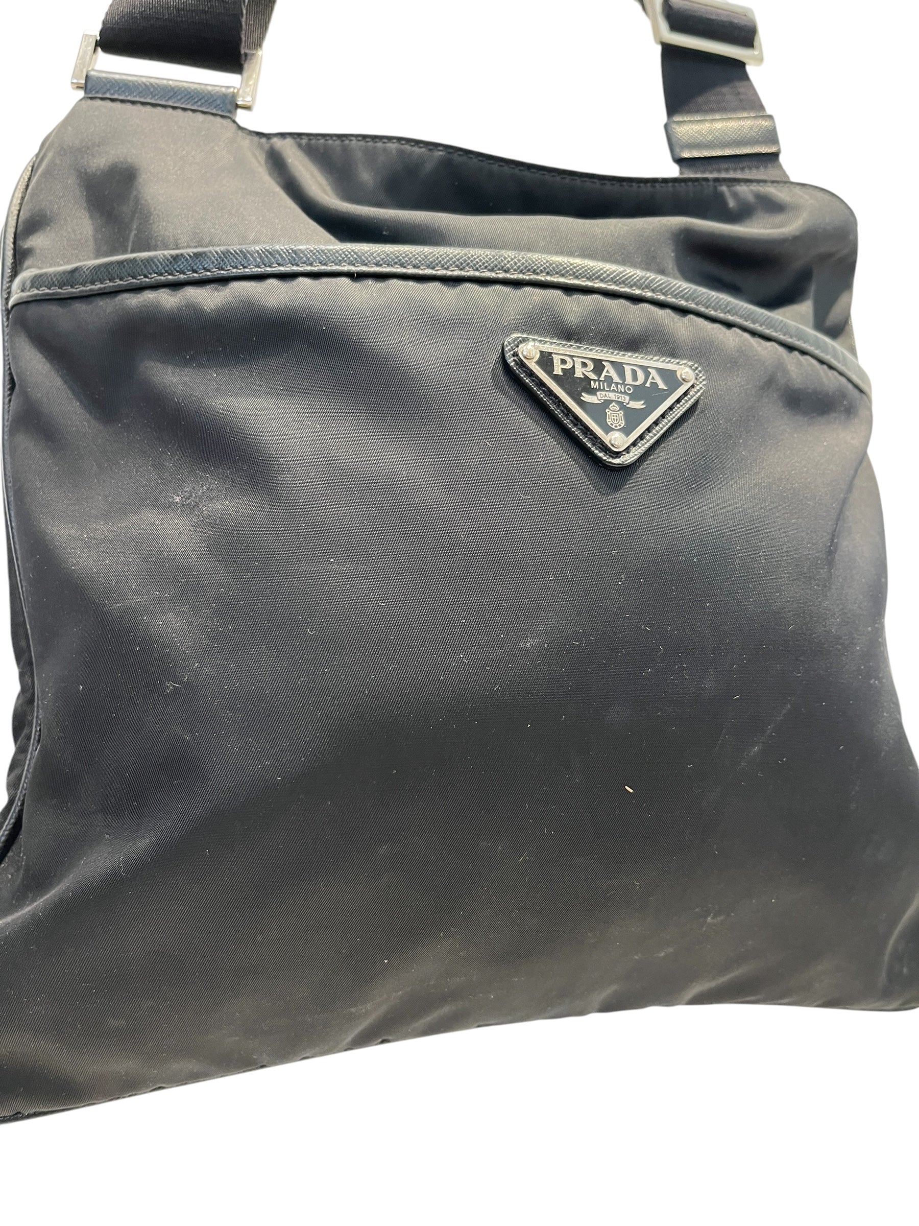 PRADA/Cross Body Bag/Nylon/BLK/RENYLON view 6