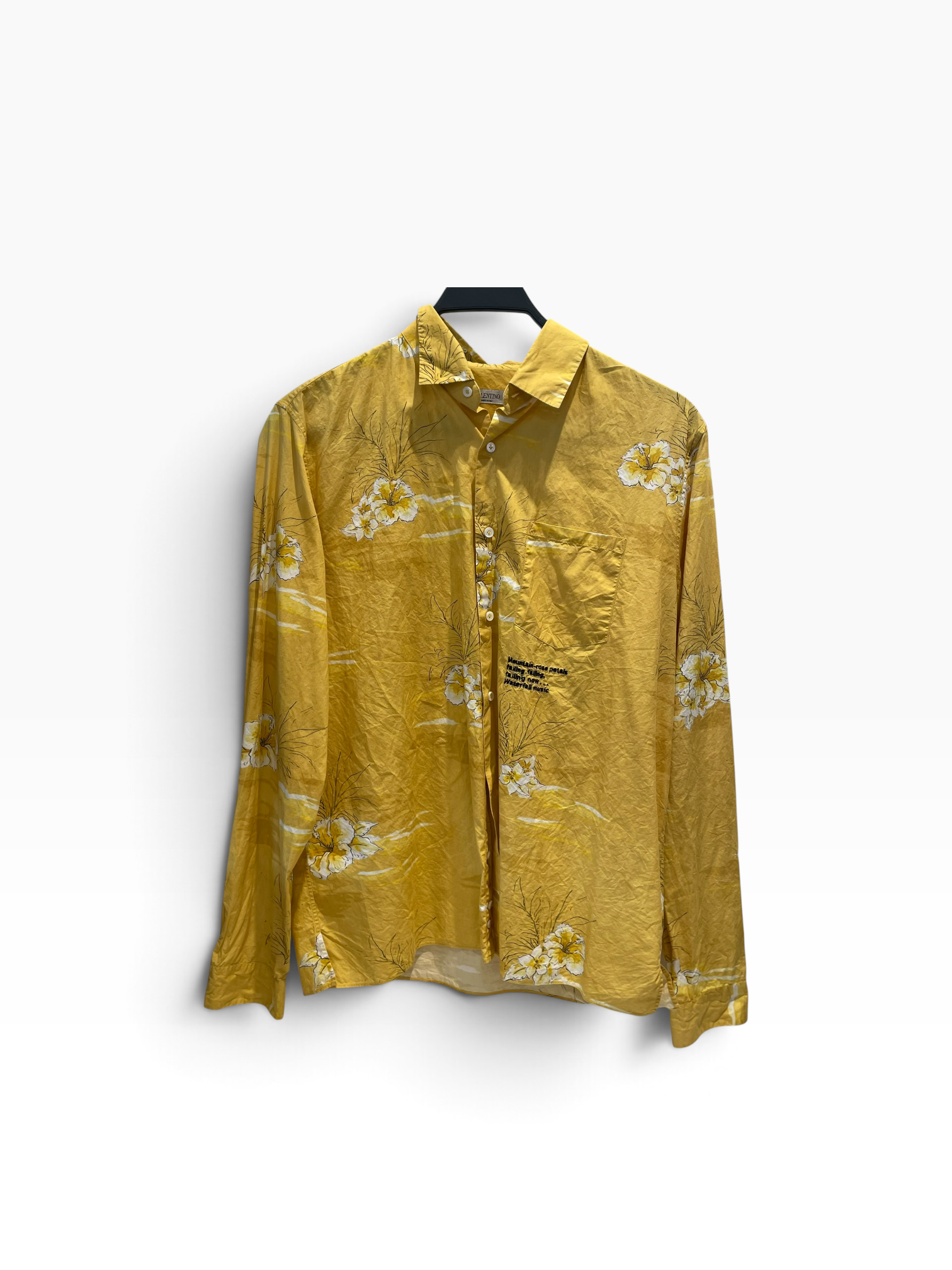 VALENTINO GARAVANI/LS Shirt/41/Cotton/YEL/All Over Print/ view 4