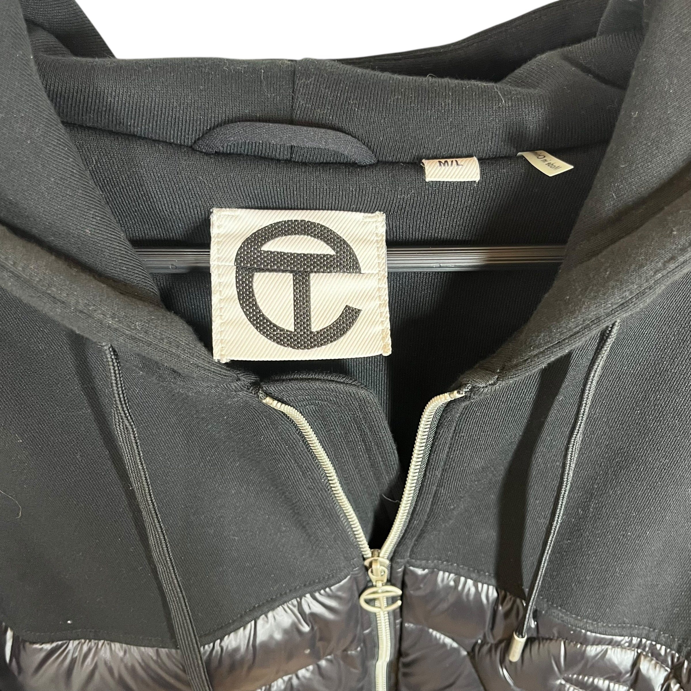 Telfar/Puffer Jkt/M/Nylon/BLK/nylon/cotton view 3