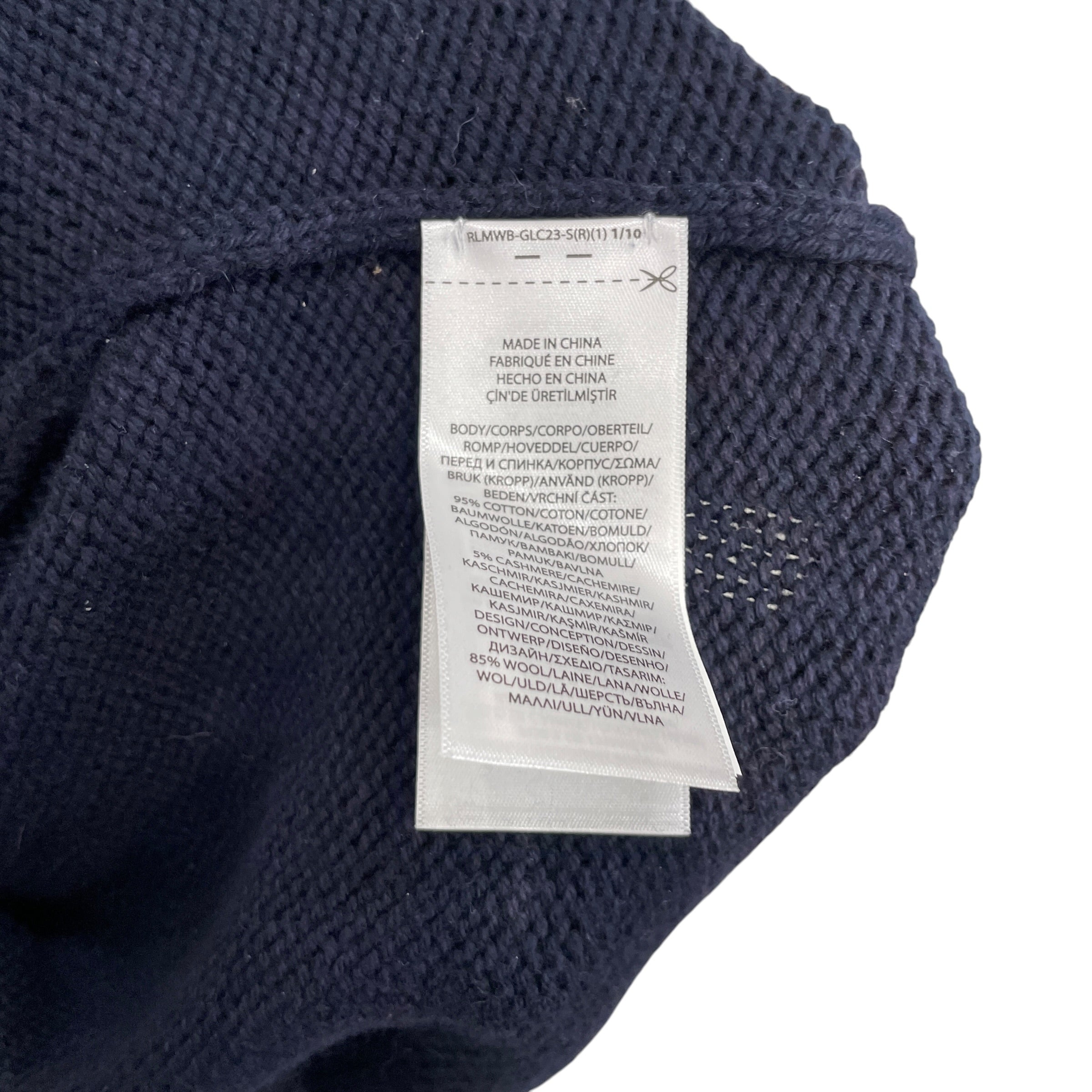 POLO RALPH LAUREN/Heavy Sweater/XXL/Graphic/Wool/NVY/KNIT BEAR GRAPHIC view 4
