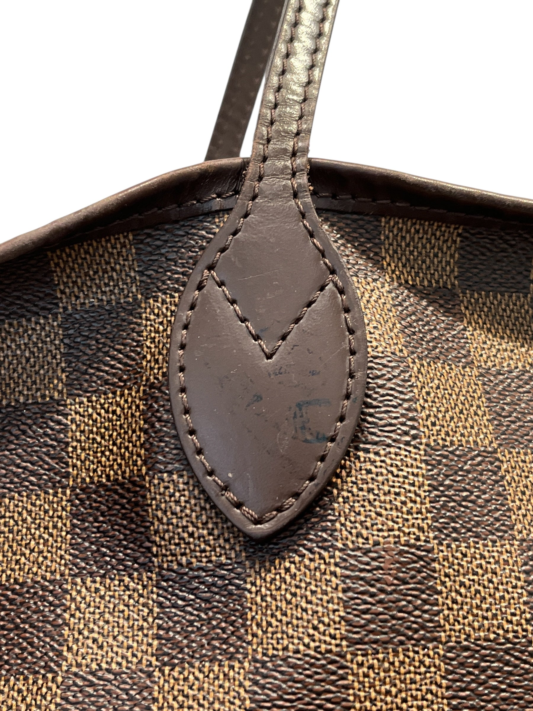 LOUIS VUITTON/Tote Bag/Hombre Check/Leather/BRW/DAMIER EBENE CANVAS view 12
