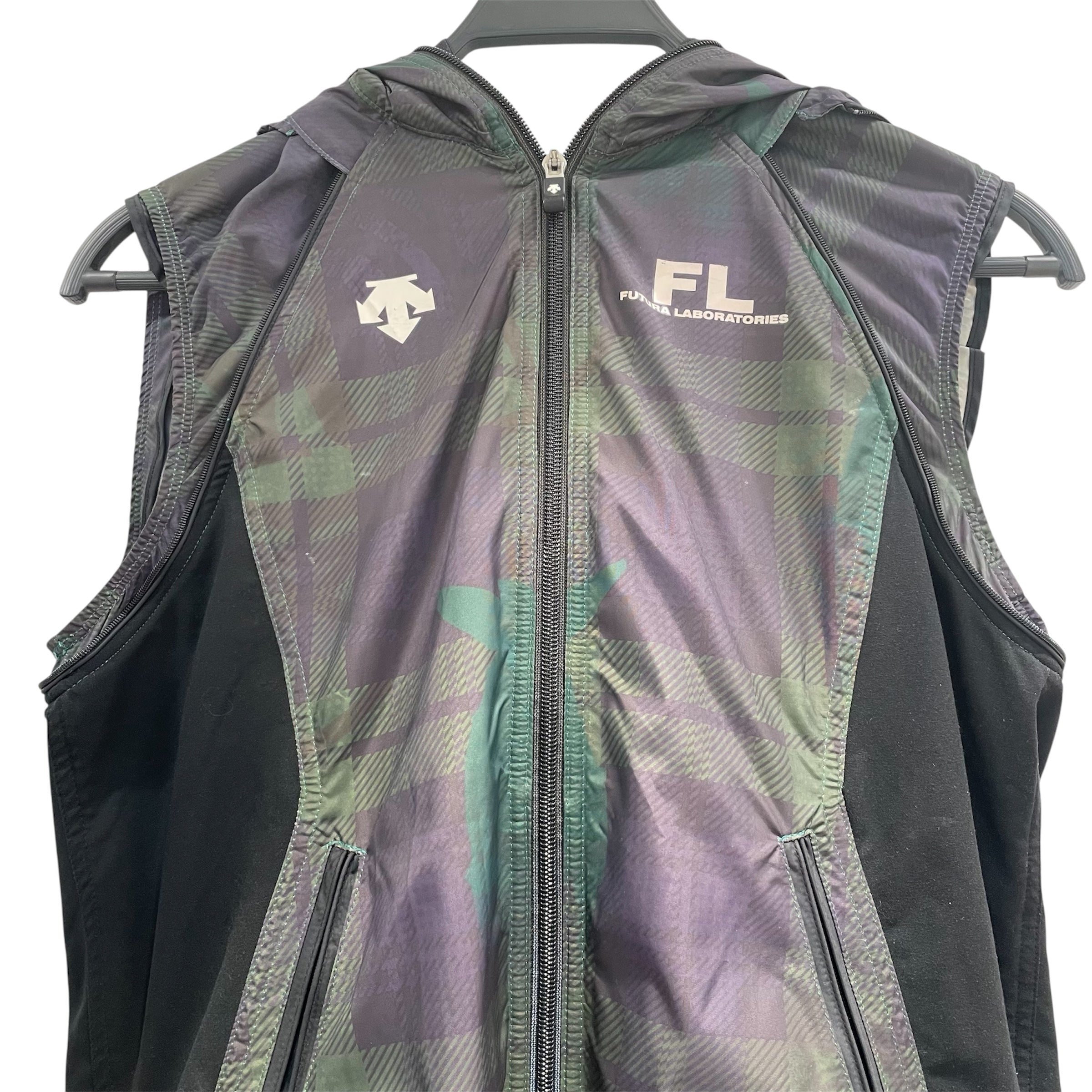FUTURA LABORATORIES/Quilted Jkt/M/Nylon/NVY/Single Breasted/Plaid/ view 5