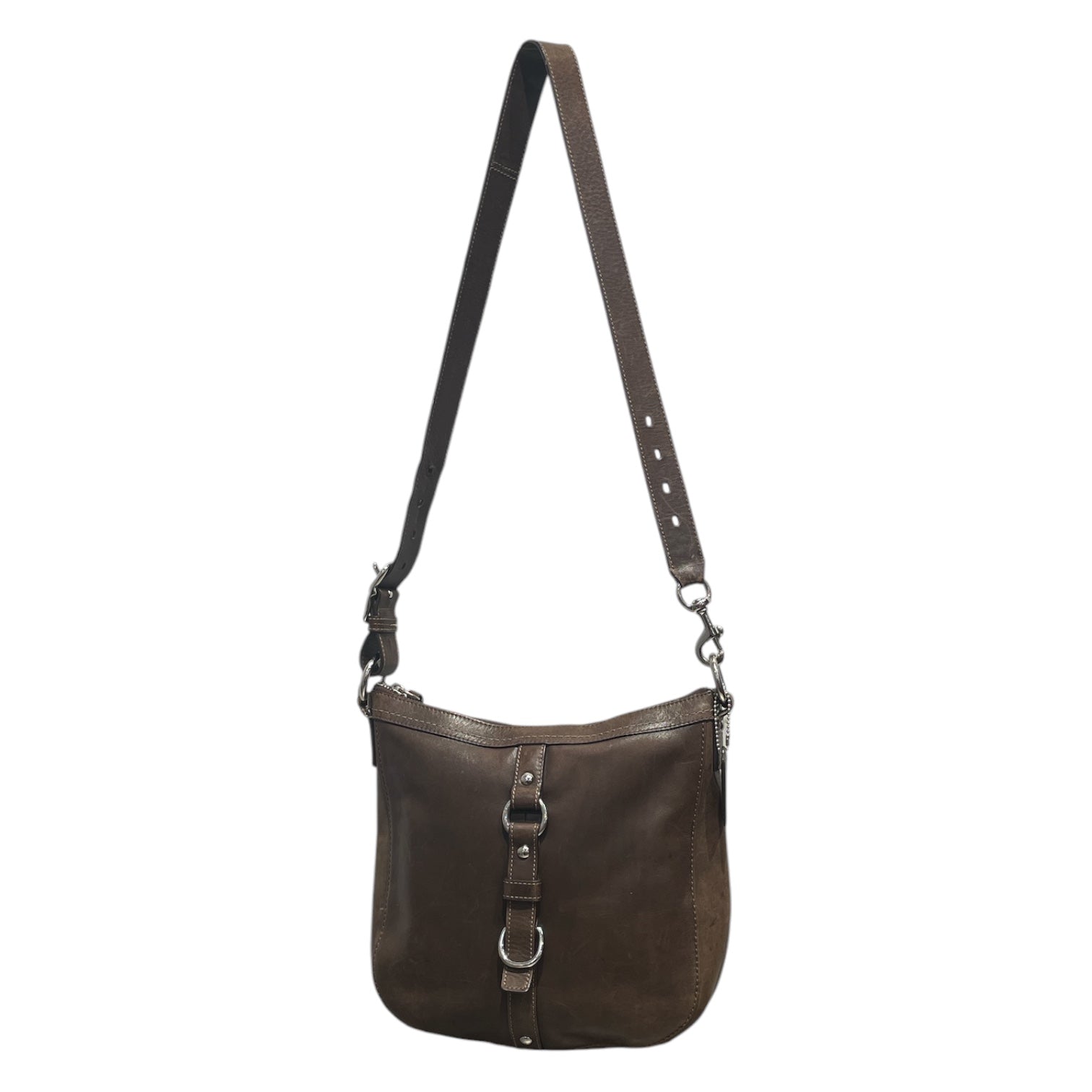 COACH/Cross Body Bag/Leather/BRW/TURQOUISE INTERIOR view 1