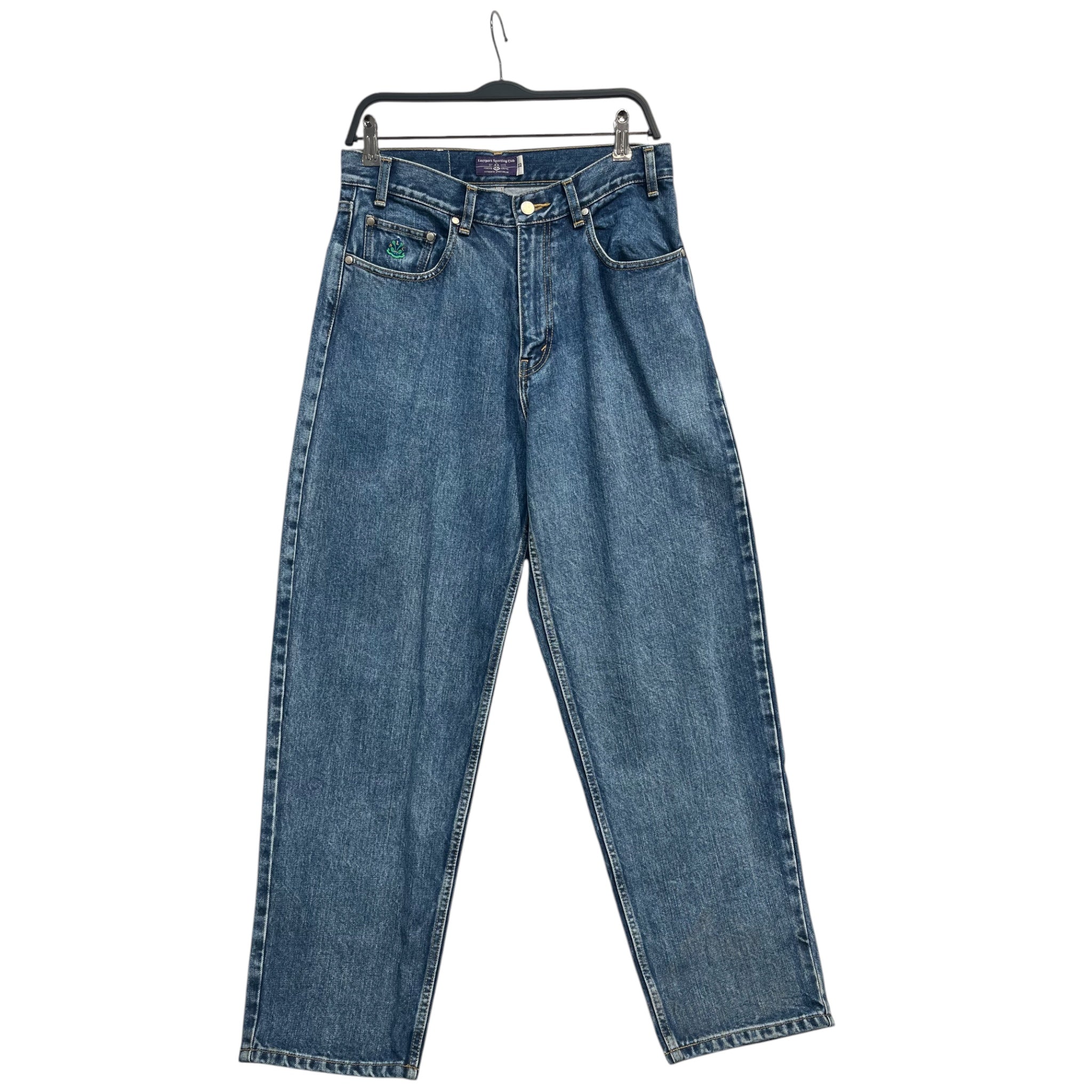 LAZYT SPORTING CLUB/Pants/32/Cotton/BLU/WHITE BACK TAG view 1