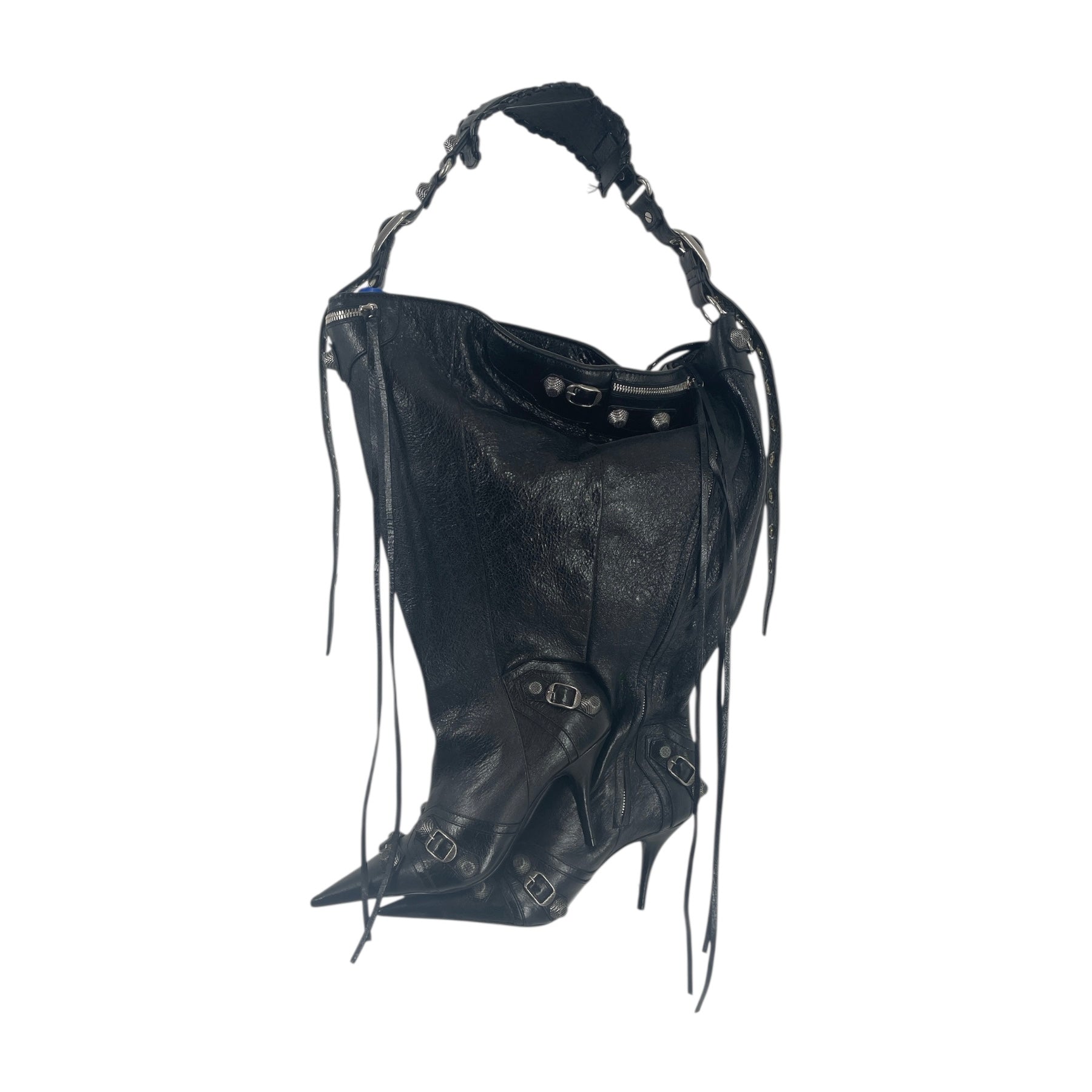 BALENCIAGA/Cross Body Bag/Leather/BLK/HI HEELS view 2