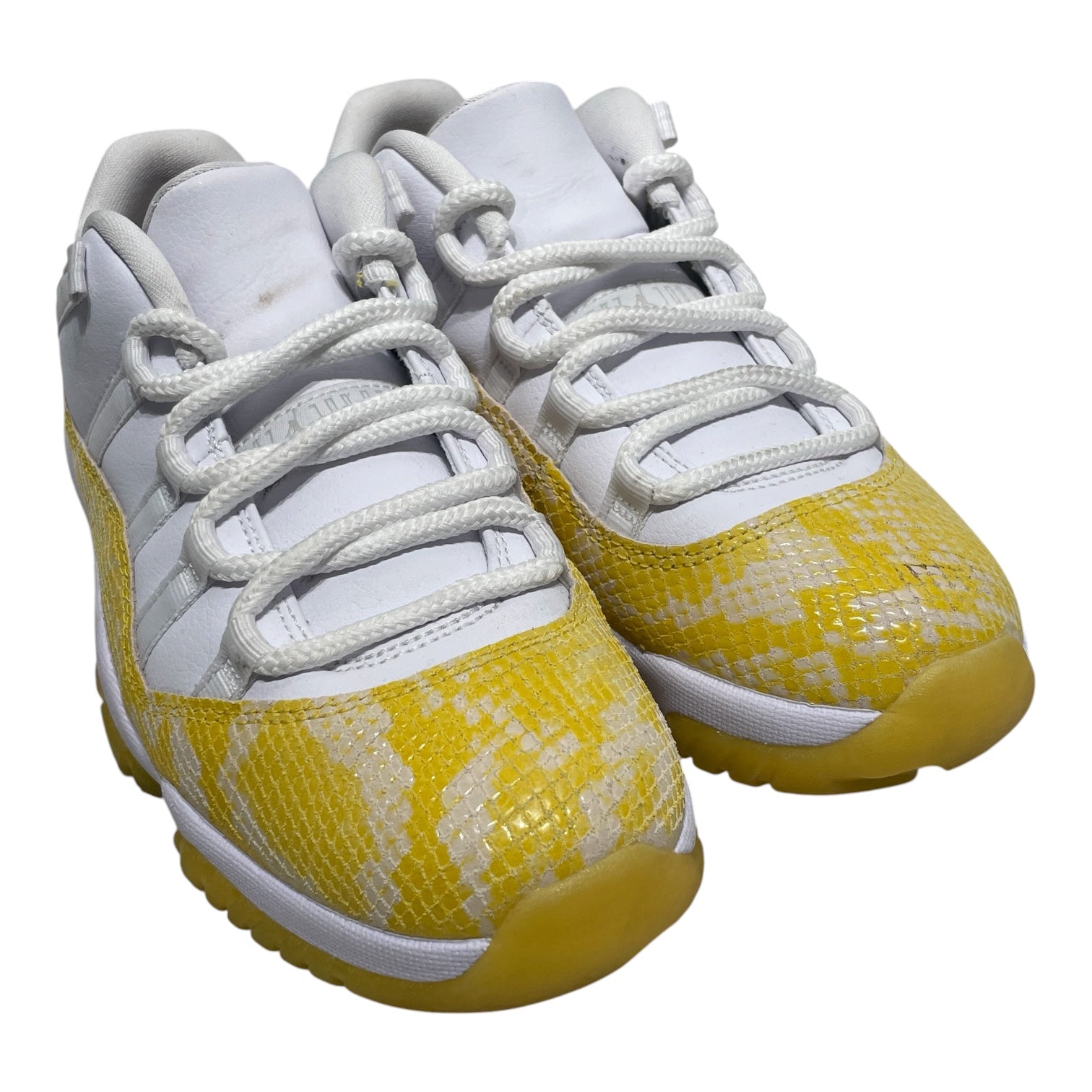 NIKE/Low-Sneakers/US 7.5/Animal Pattern/Acrylic/YEL/JORDAN 11 LOW SNAKESKIN view 1