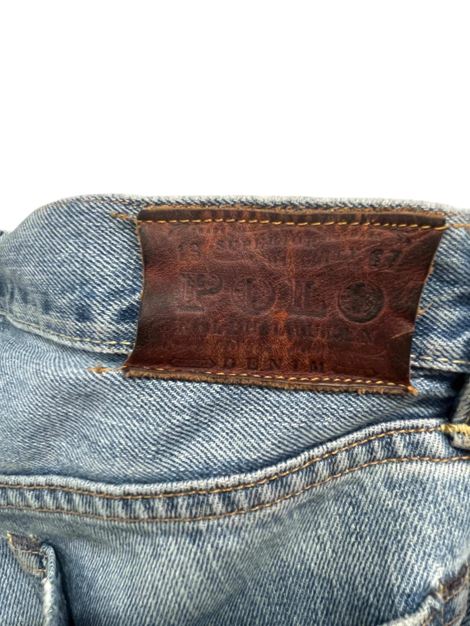POLO RALPH LAUREN/Straight Pants/33/Denim/BLU/Paint Splatter view 5