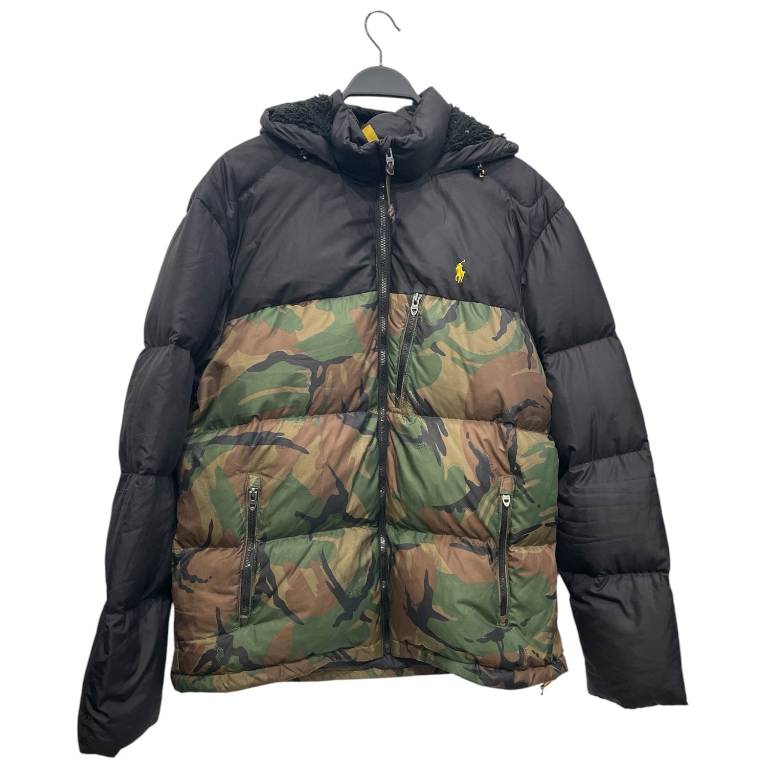POLO RALPH LAUREN/Puffer Jkt/L/Cotton/GRN/Camouflage/camo view 1