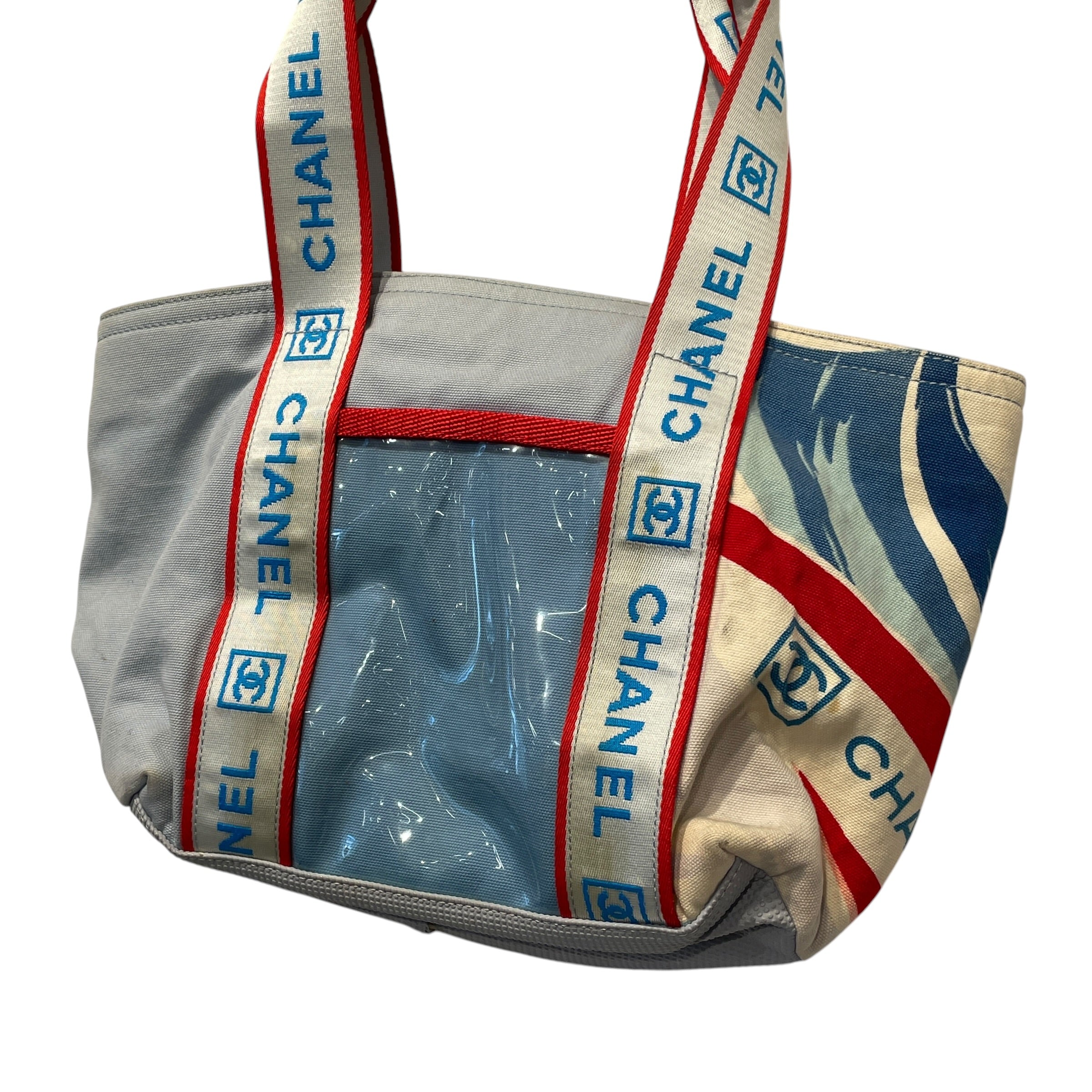 CHANEL/Tote Bag/All Over Print/Cotton/BLU/CAMELLIA SPORTSLINE SURF HIGH view 8