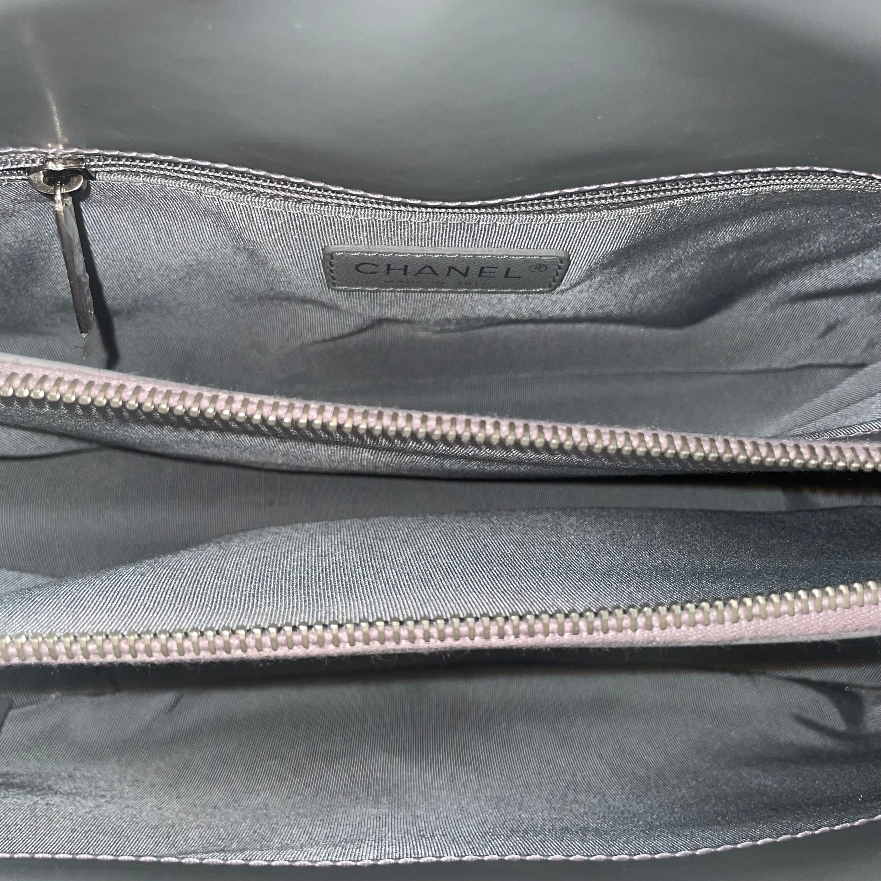 CHANEL/Hand Bag/Iridescent/Leather/PPL/GLAZED JETSETTER BOY BAG view 4