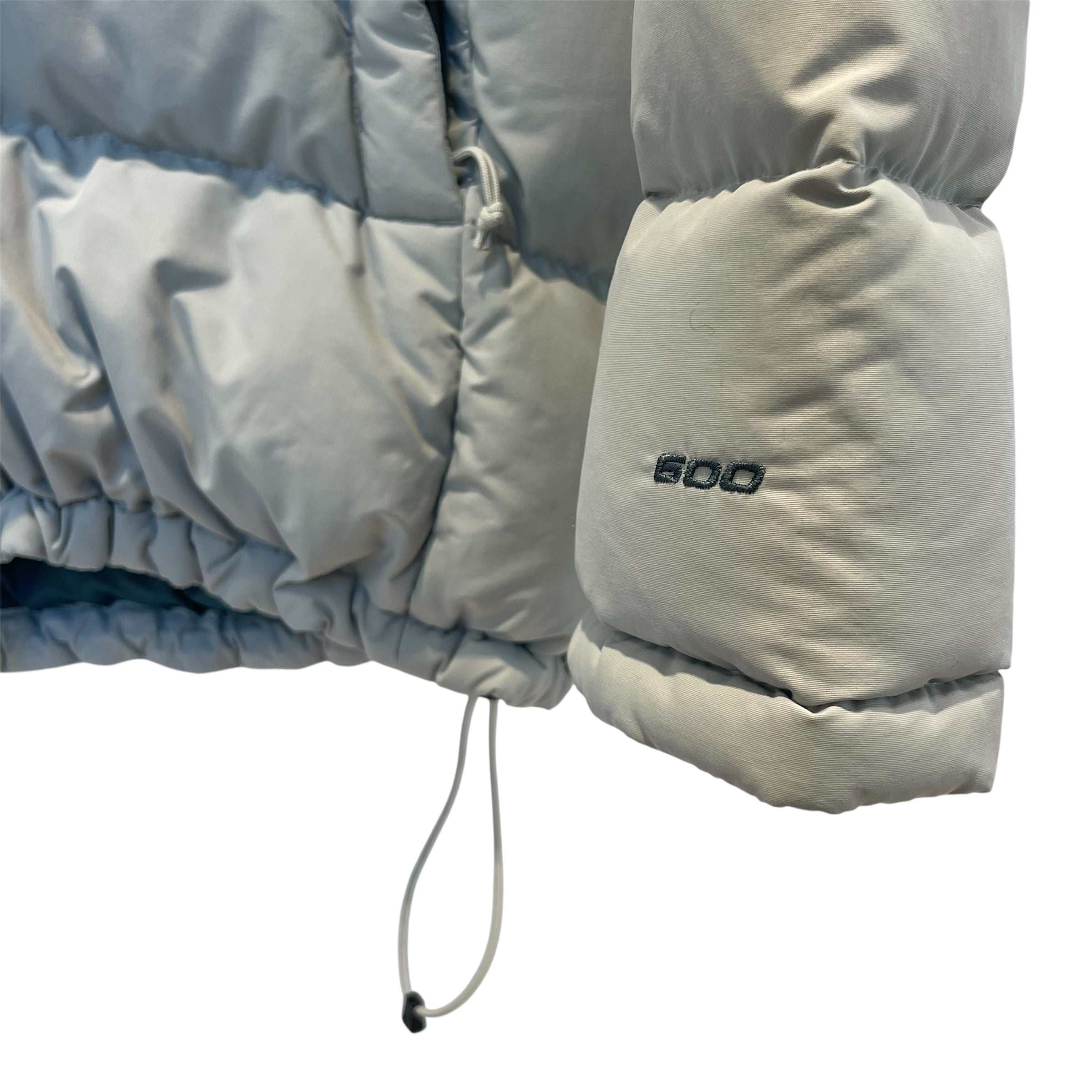 THE NORTH FACE/Puffer Jkt/M/Nylon/SLV/dark aqua inside linen view 3