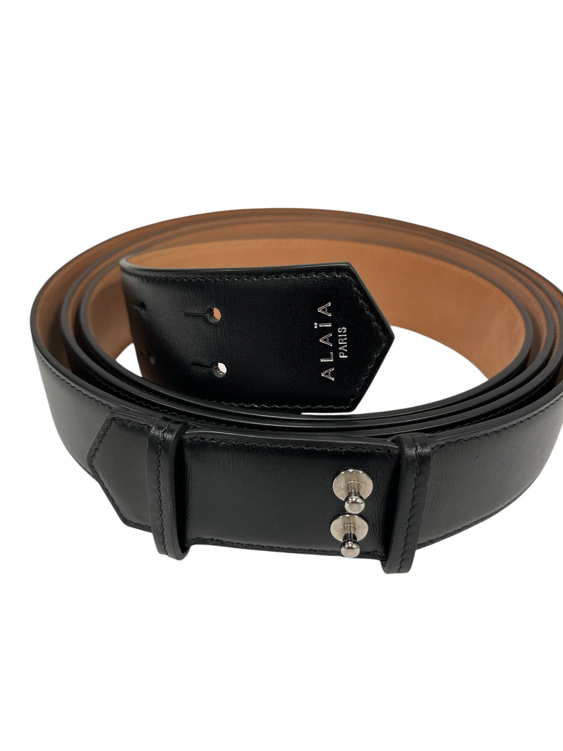 ALAIA/Belt/Leather/BLK/ view 4