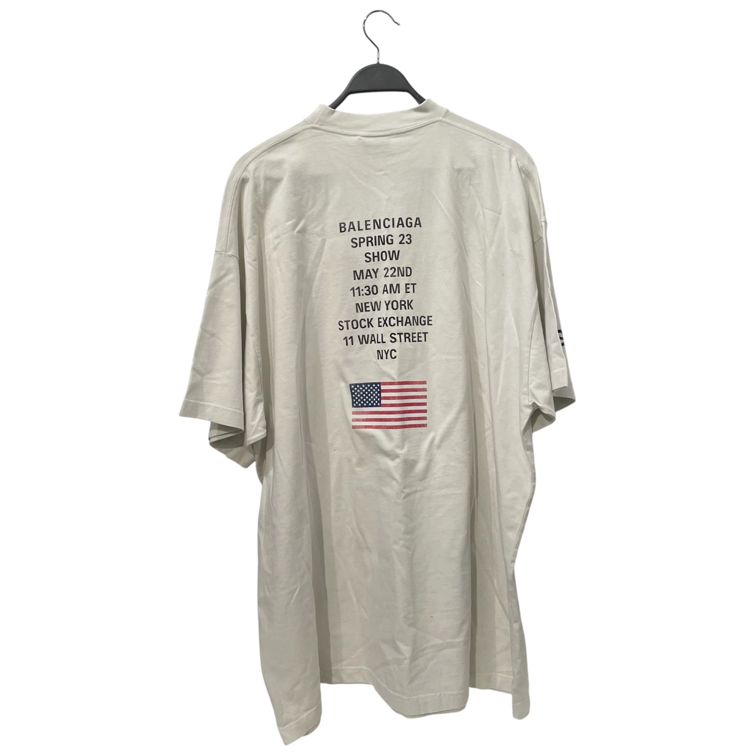 BALENCIAGA/T-Shirt/5/Cotton/CRM/2022 NYSE view 2
