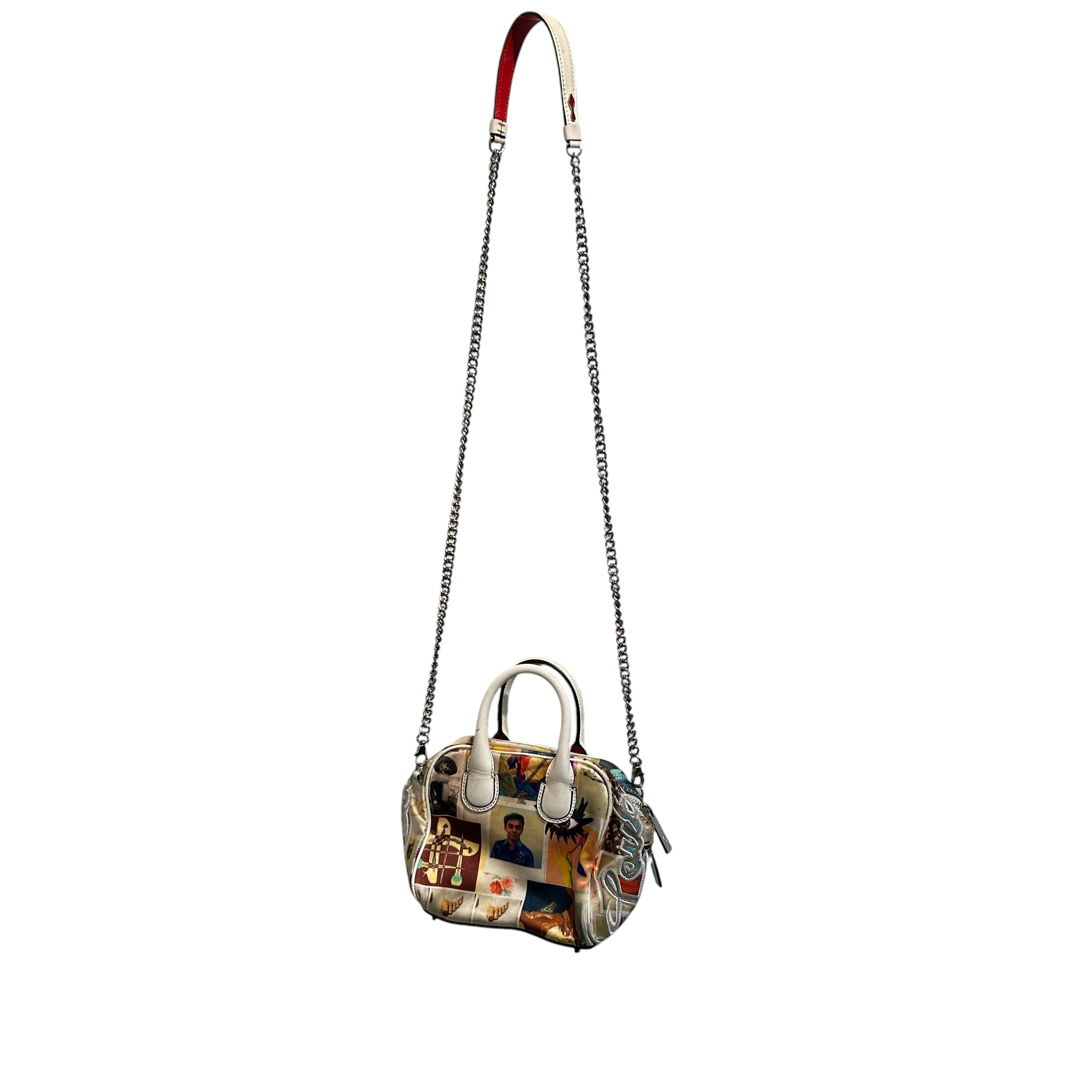Christian Louboutin/Cross Body Bag/All Over Print/Cotton/MLT/Picture Collage Crossbody Bag view 1