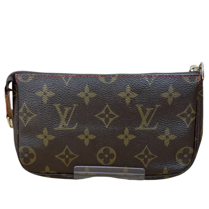 LOUIS VUITTON/Pouch/Monogram/Leather/BRW/X TAKASHI MURAKAMI CHERRY