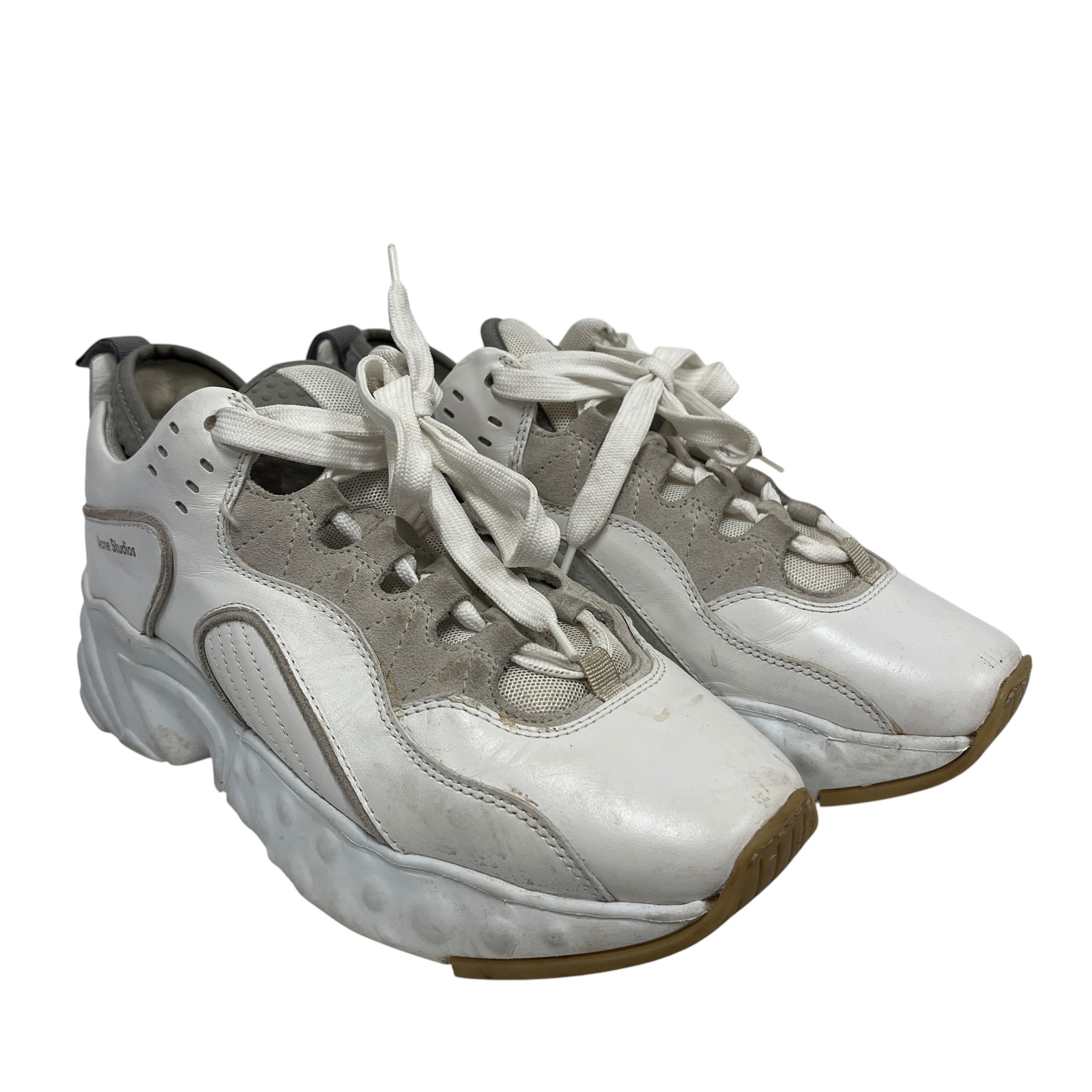 Acne Studios/Low-Sneakers/US 8.5/Leather/WHT/Manhattan White - view 1
