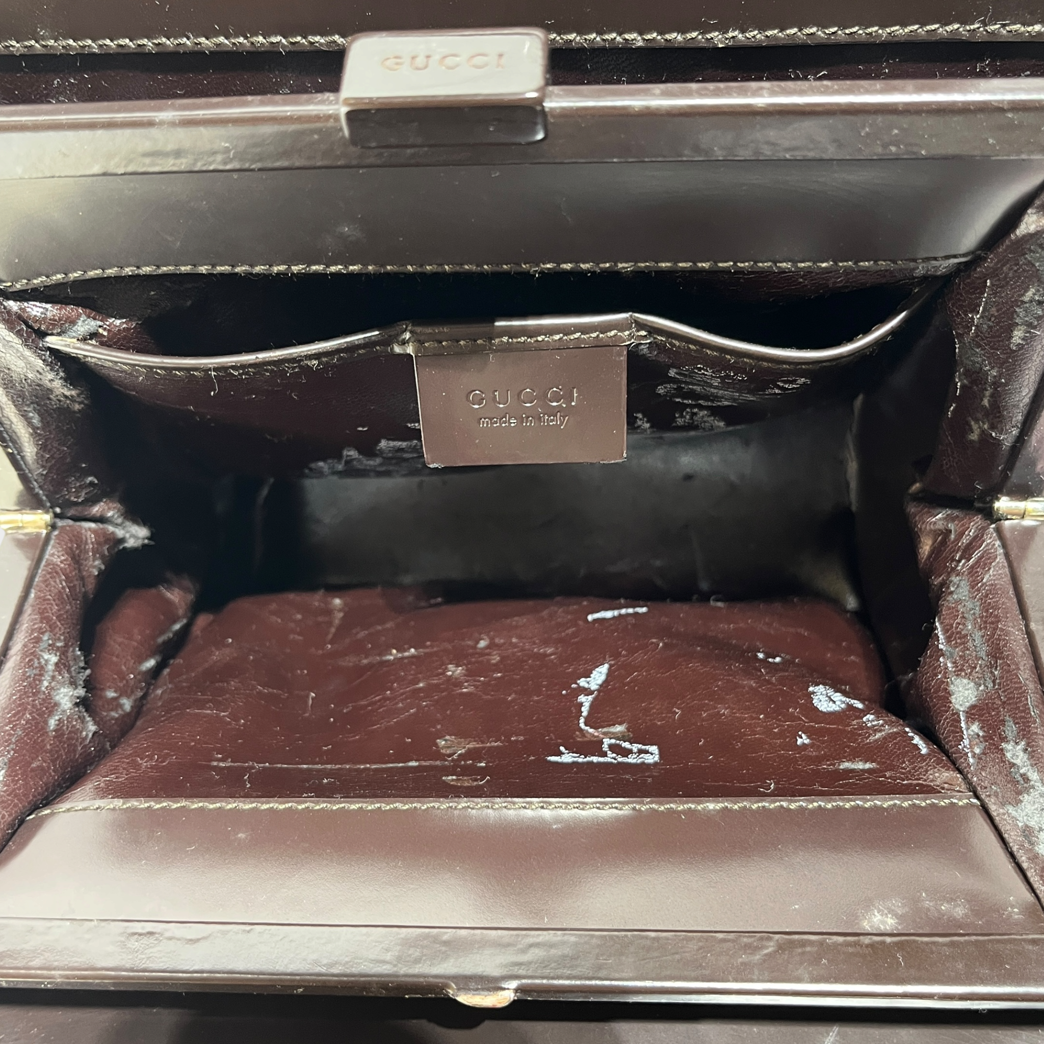 GUCCI/Hand Bag/Cotton/BRW/Tom Ford Era Gucci Mesh Handba view 5
