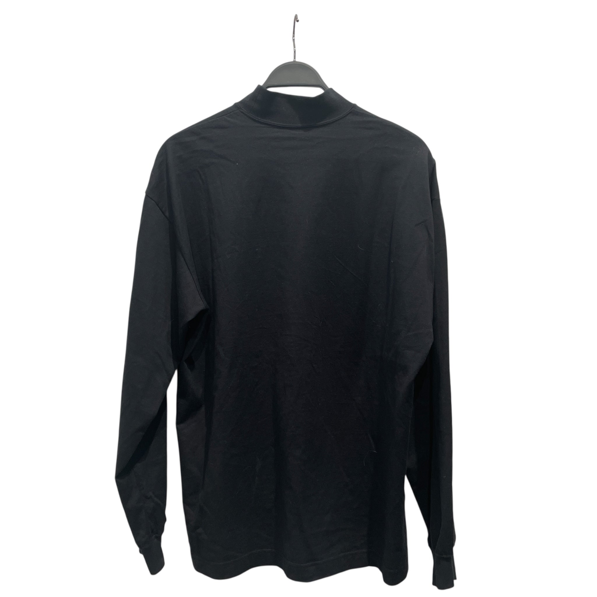 HOMME PLISSE ISSEY MIYAKE/LS T-Shirt/4/Cotton/BLK/Turtleneck Top view 2
