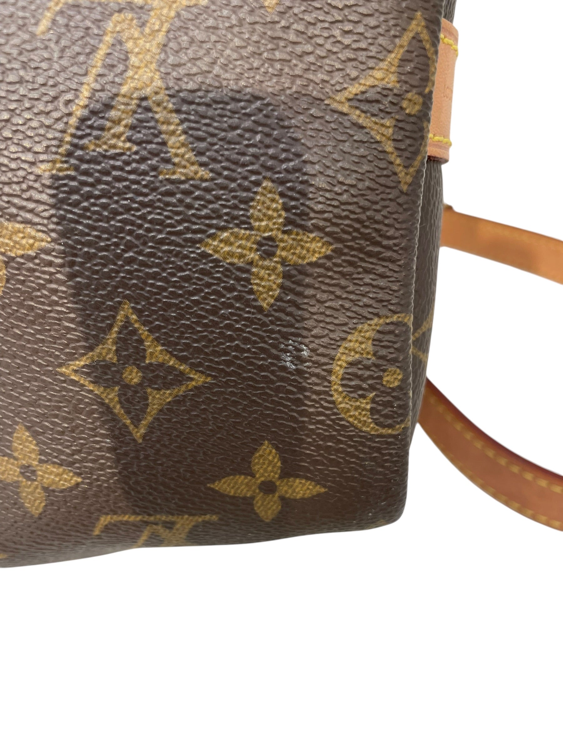 LOUIS VUITTON/Cross Body Bag/Monogram/Leather/BRW/speedy 25 bandouliere view 7