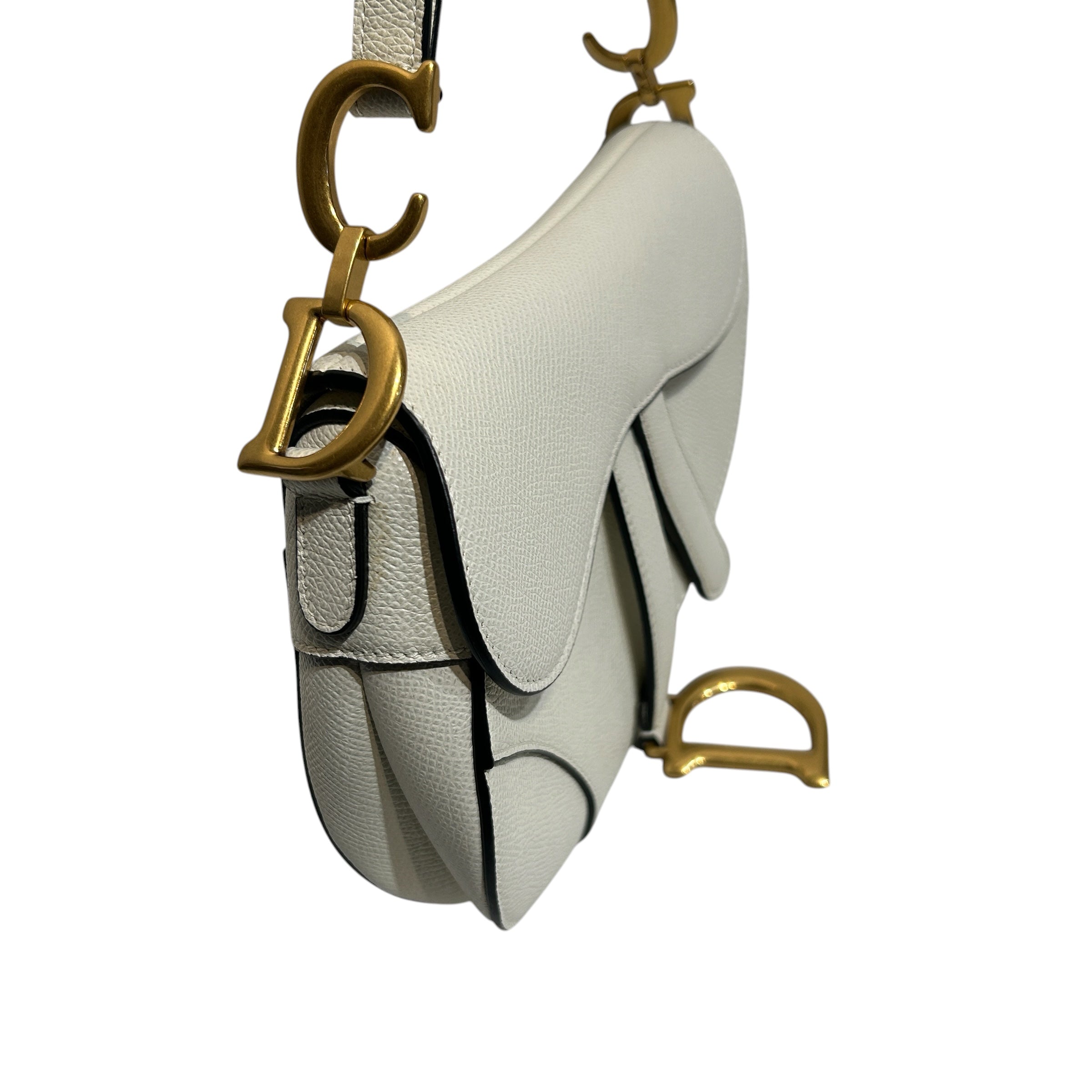 Christian Dior/Bag/Leather/WHT/Saddle view 6