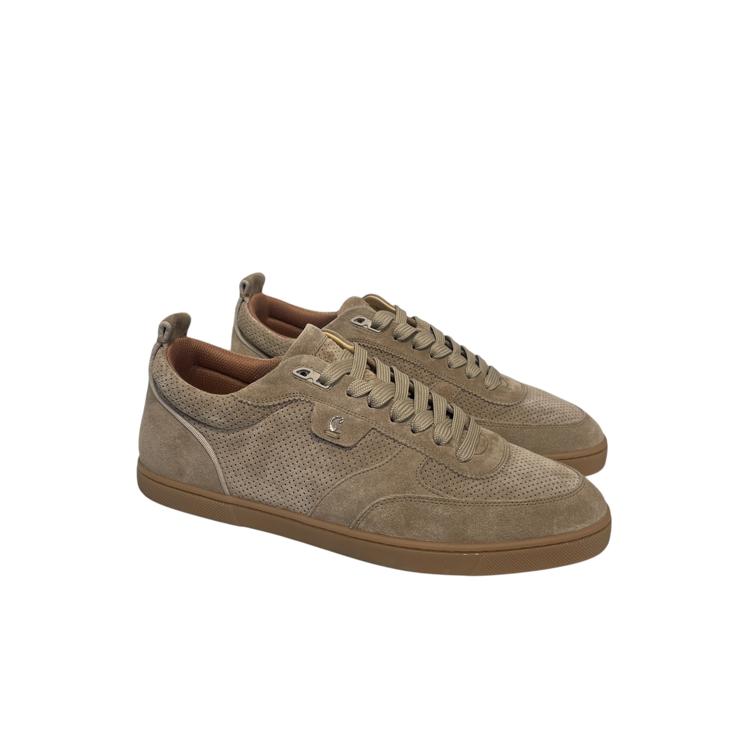Christian Louboutin/Low-Sneakers/EU 42.5/Suede/BEG/TUTTI SUEDE SNEAKERS view 1