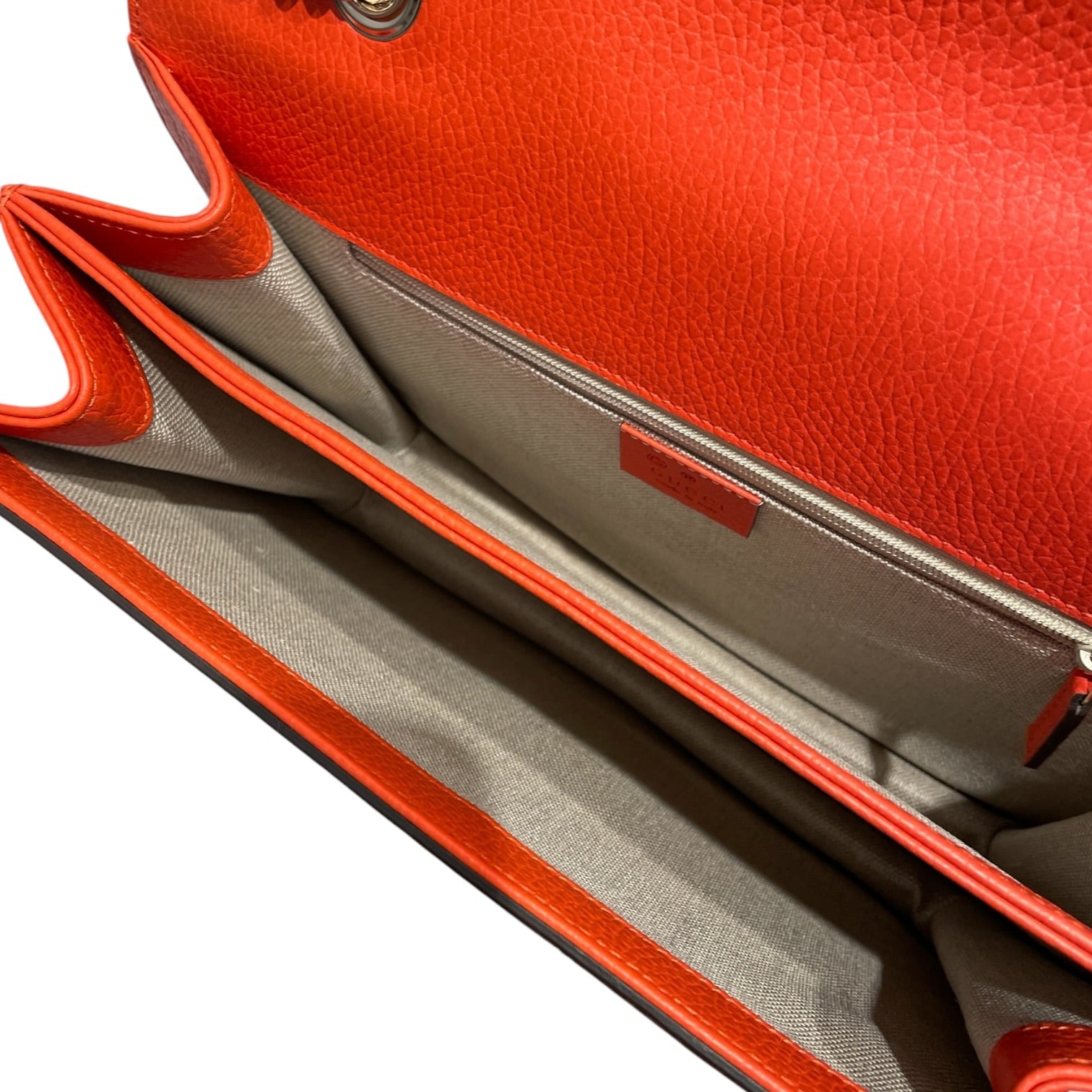 GUCCI/Hand Bag/Leather/ORN/Orange interlocking G view 4
