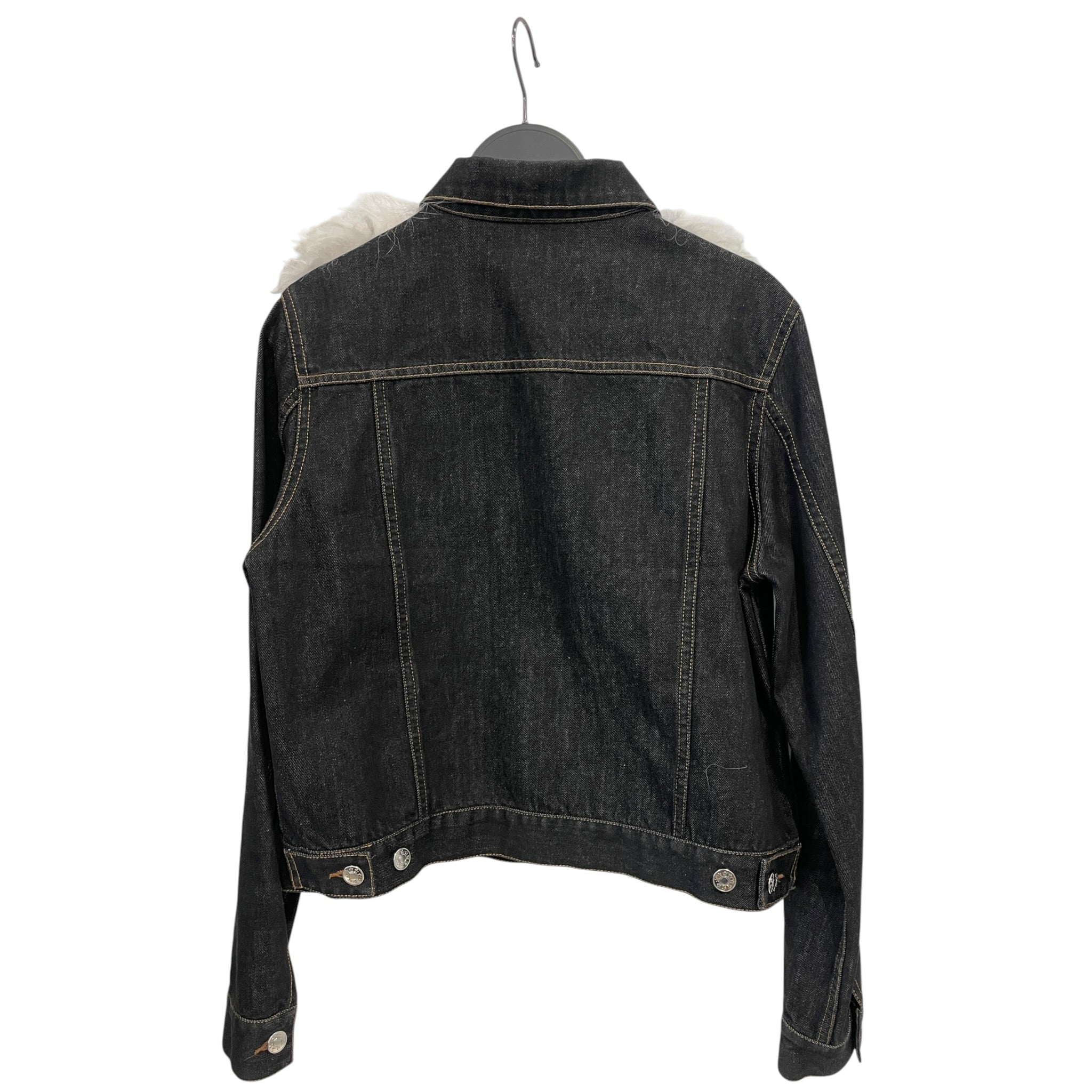 ADRIENNE LANDUA/Denim Jkt/Denim/NVY/FUR COLLAR view 2
