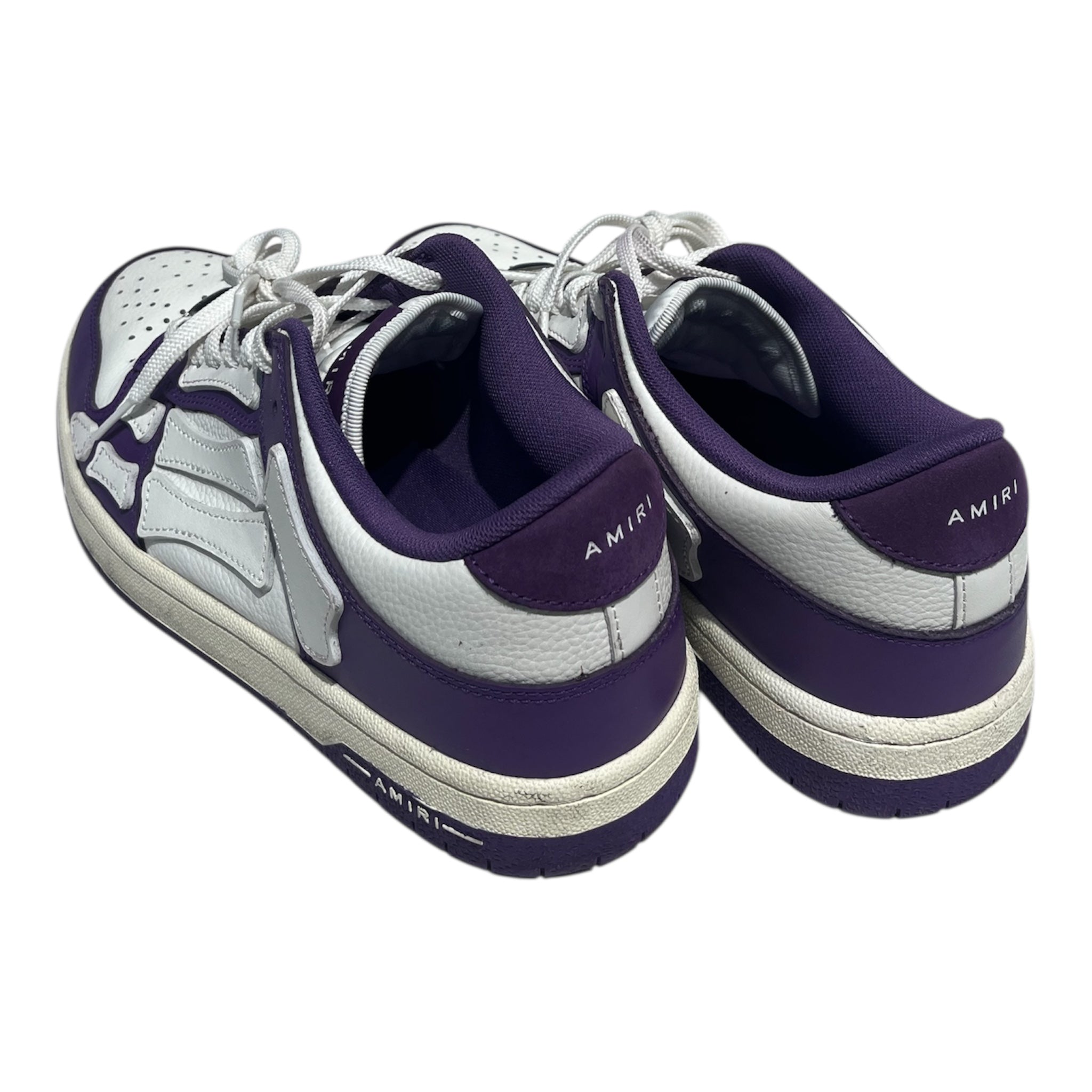 AMIRI/Low-Sneakers/US 10/Leather/WHT/AMIRI SKEL TOP LOW (PURPLE) view 2