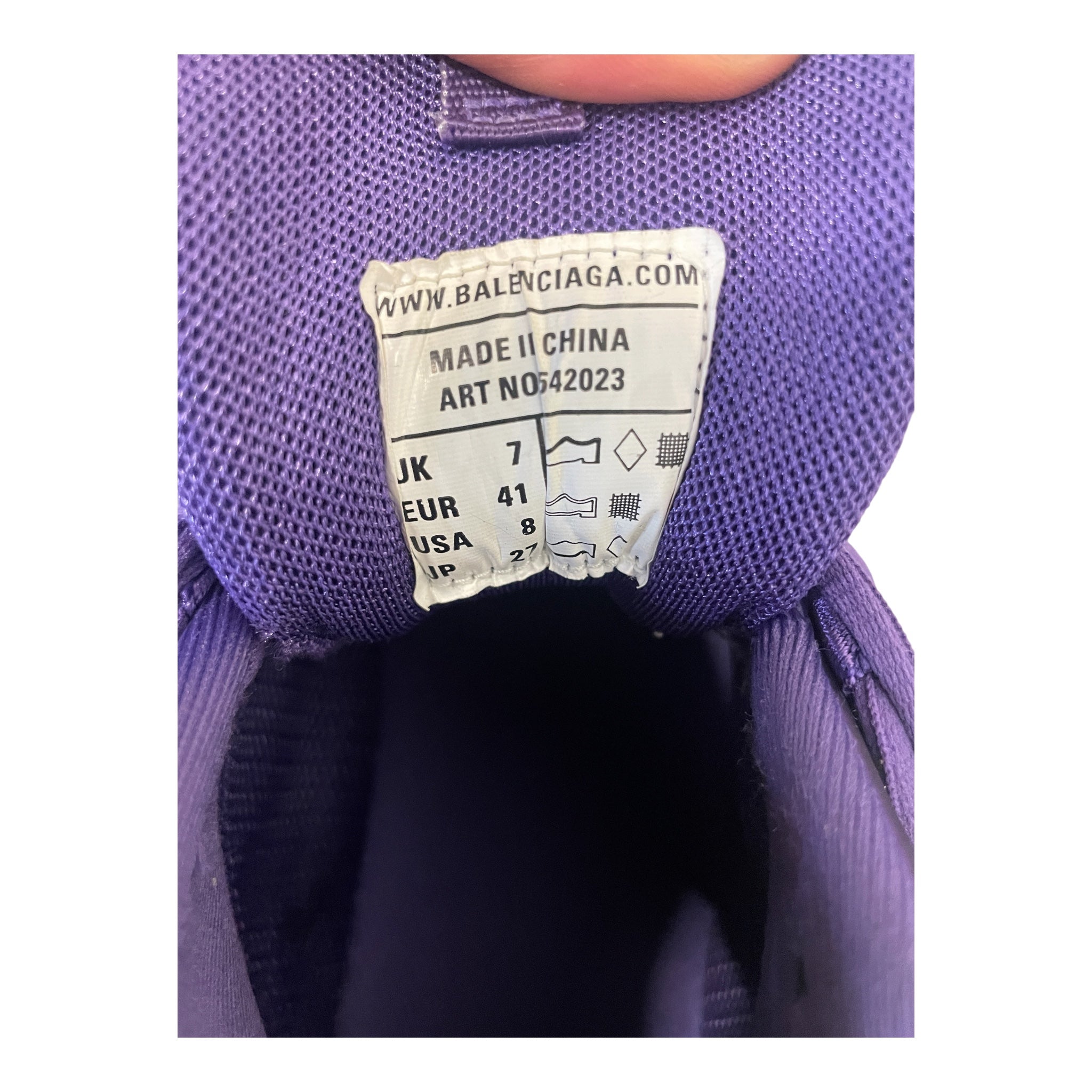BALENCIAGA/Low-Sneakers/US 9/Leather/PPL/TRACK view 3